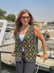 Black color carnival vest