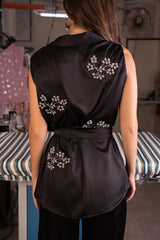 Sophia satin embrodery set