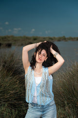 Sparkle Sky Blue vest