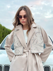 Charisma beige coat& vest