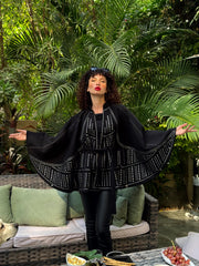 Isabella Poncho Black