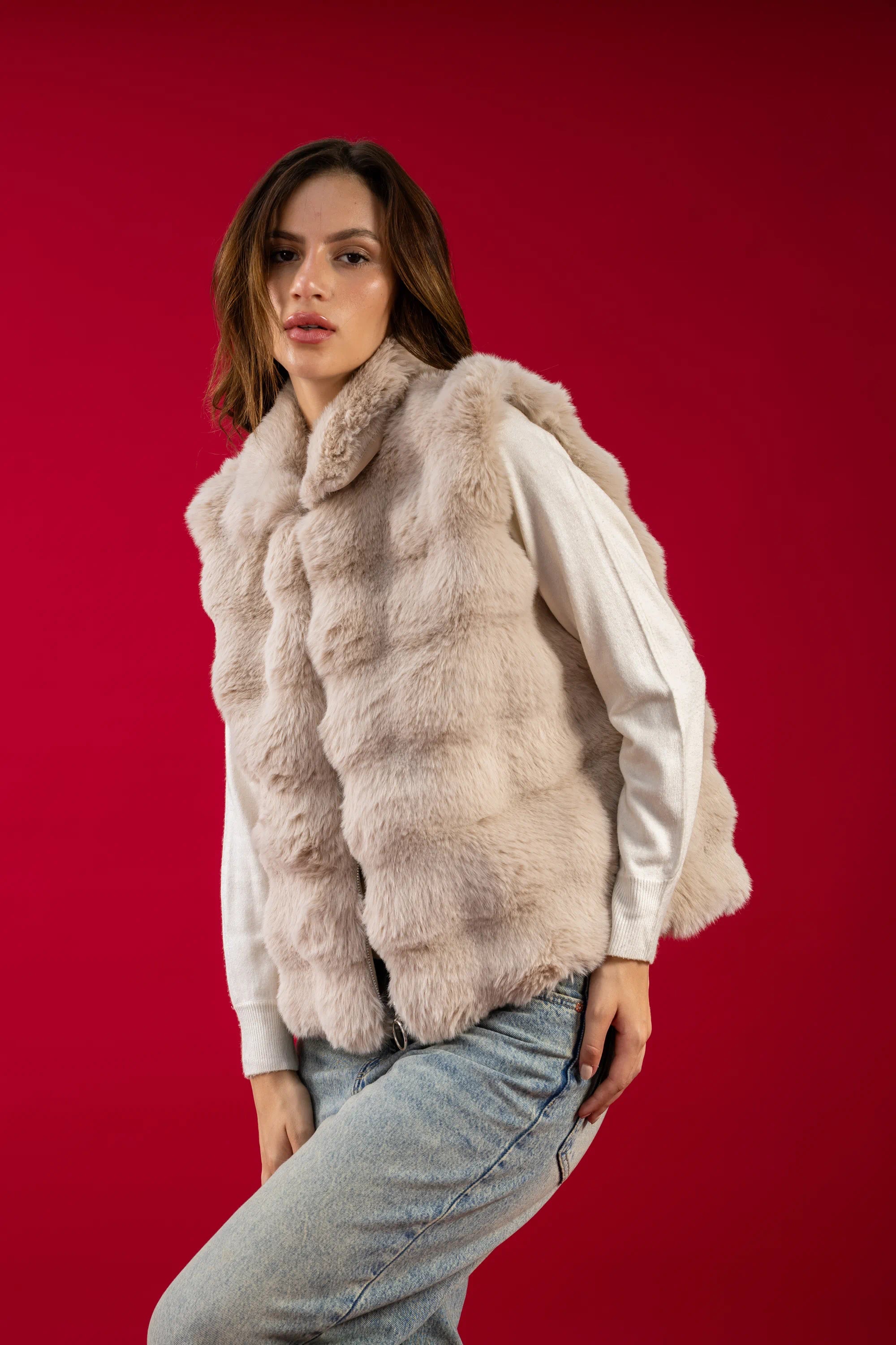 Ruby Fur -Vest