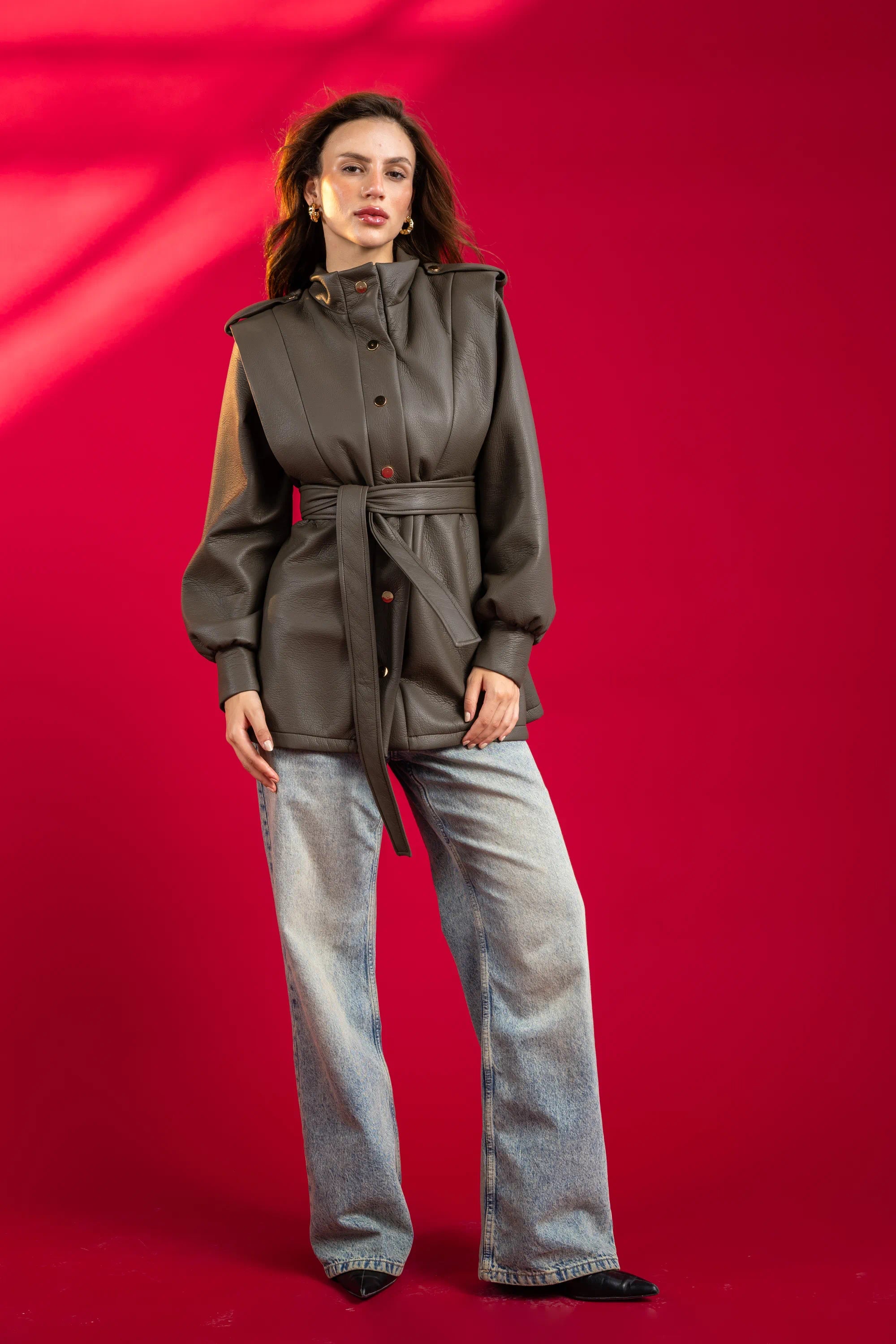 Charme Jacket in Olive