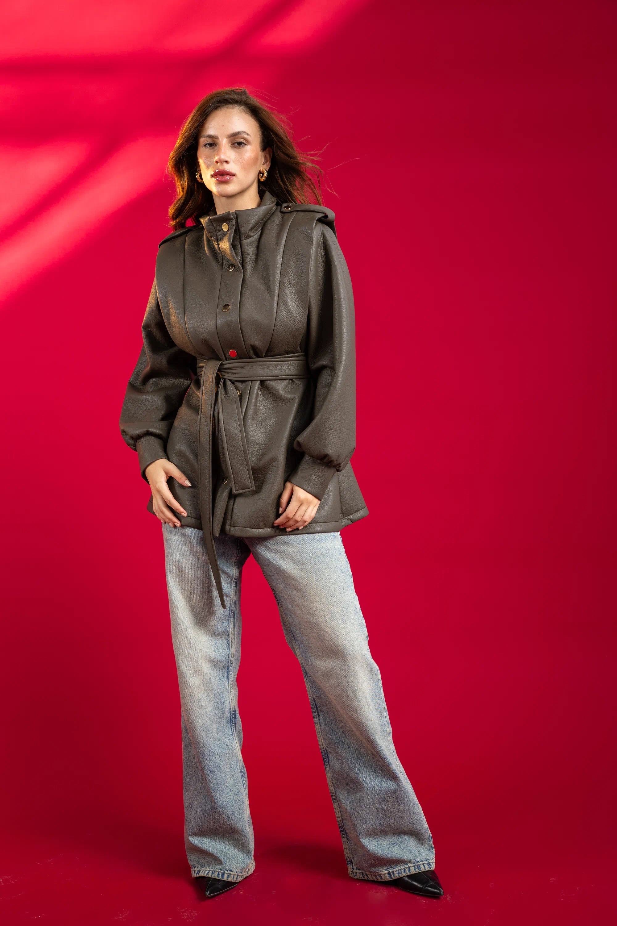 Charme Jacket in Olive