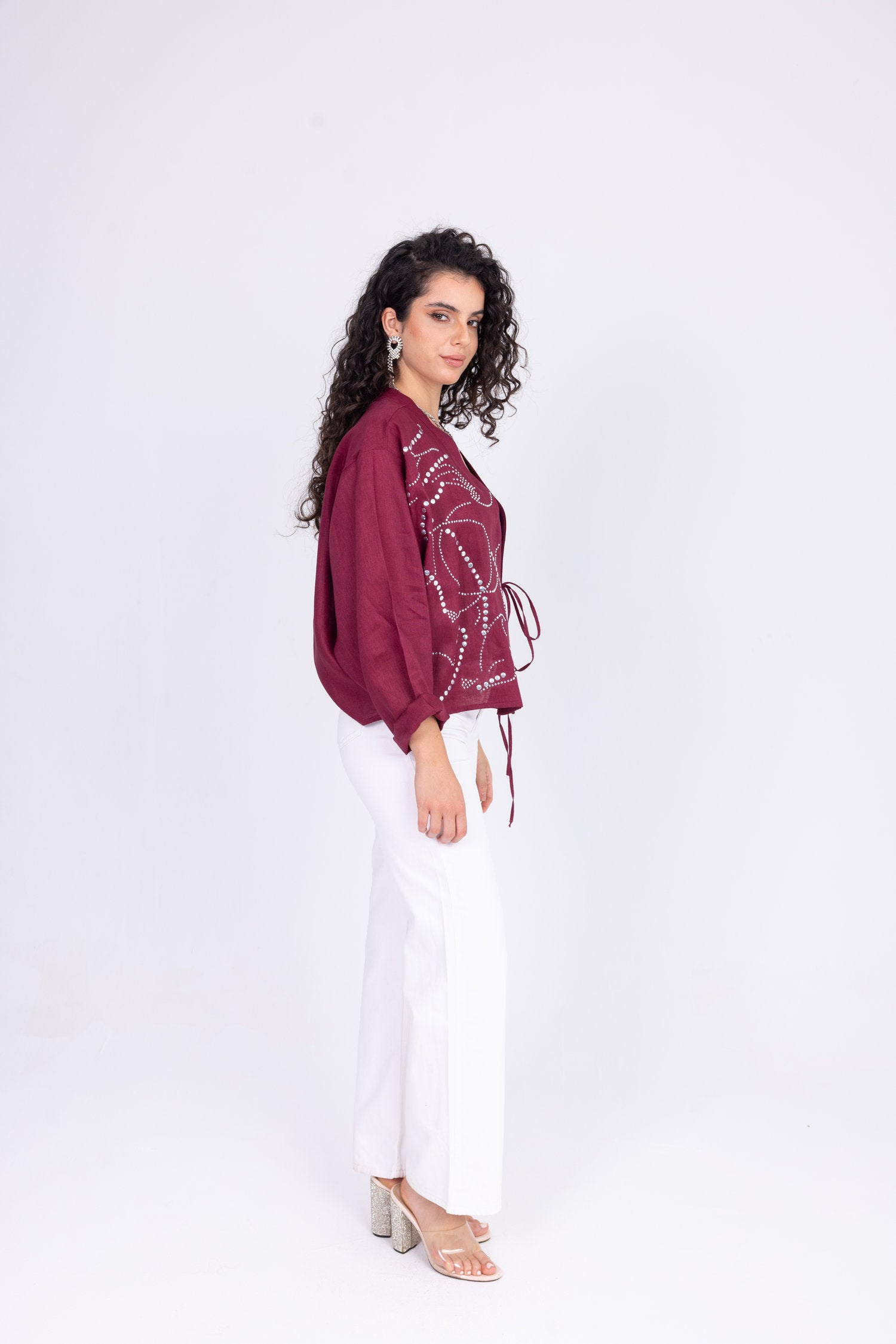 Melody Shirt in Burgundy
