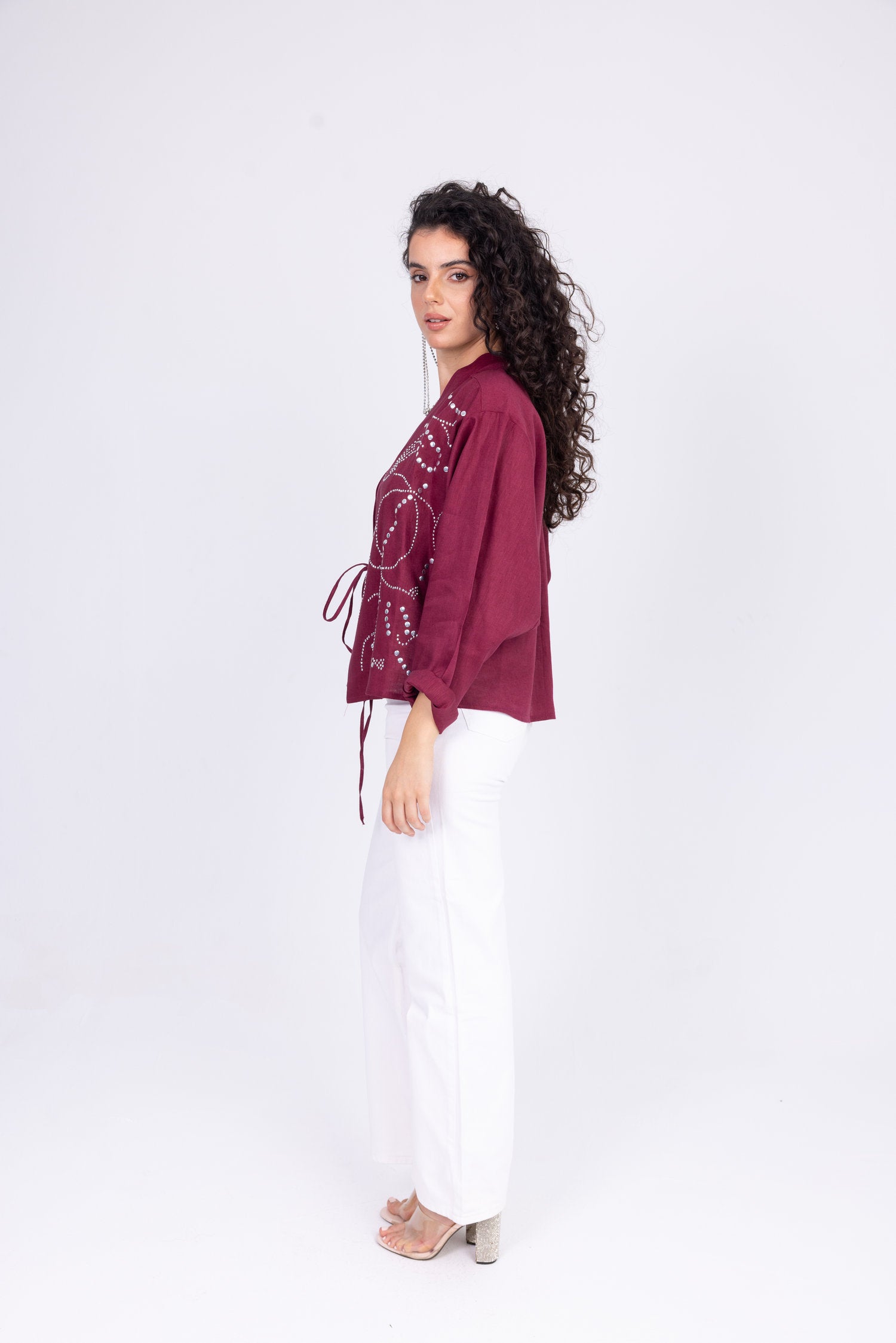 Melody Shirt in Burgundy