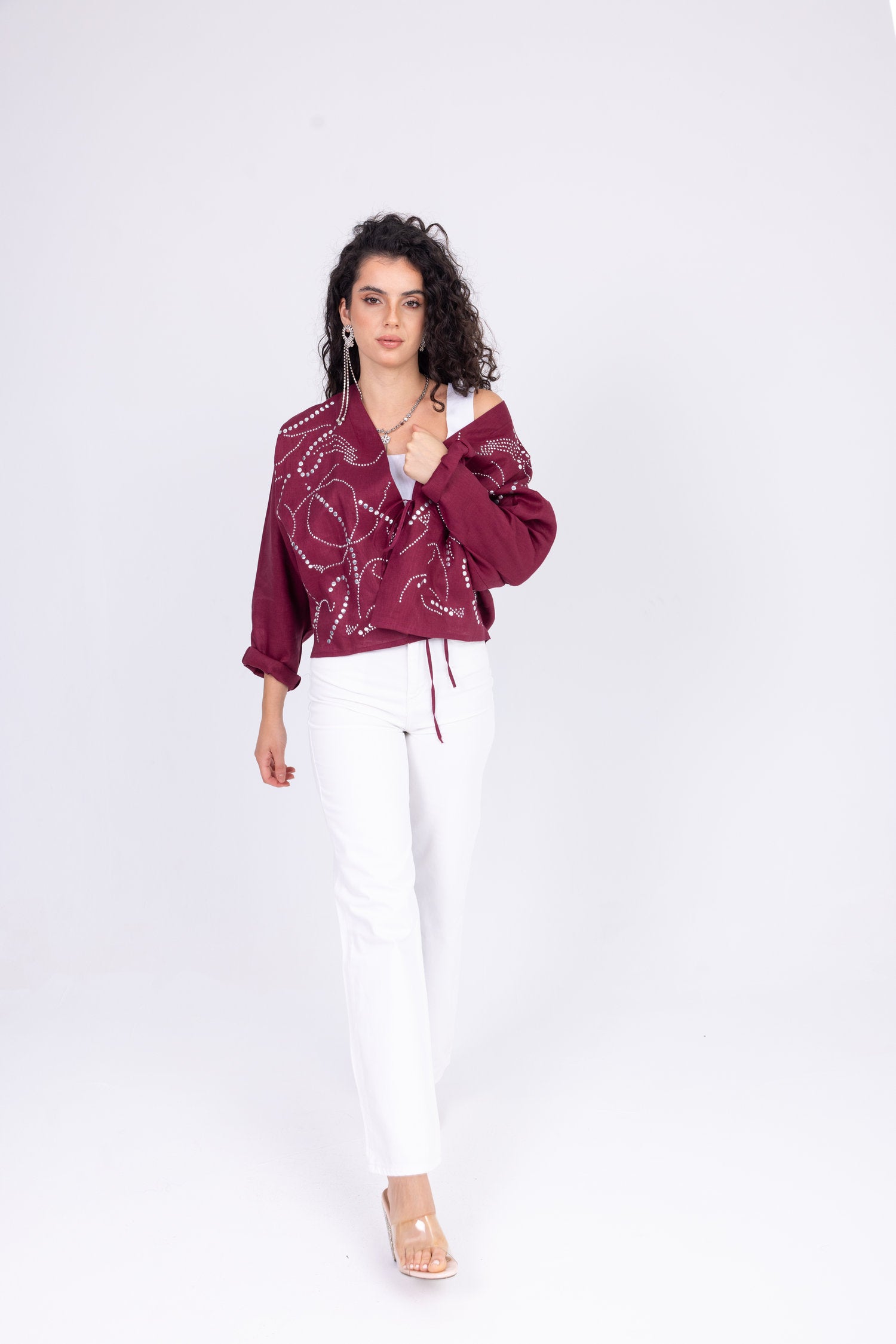 Melody Shirt in Burgundy
