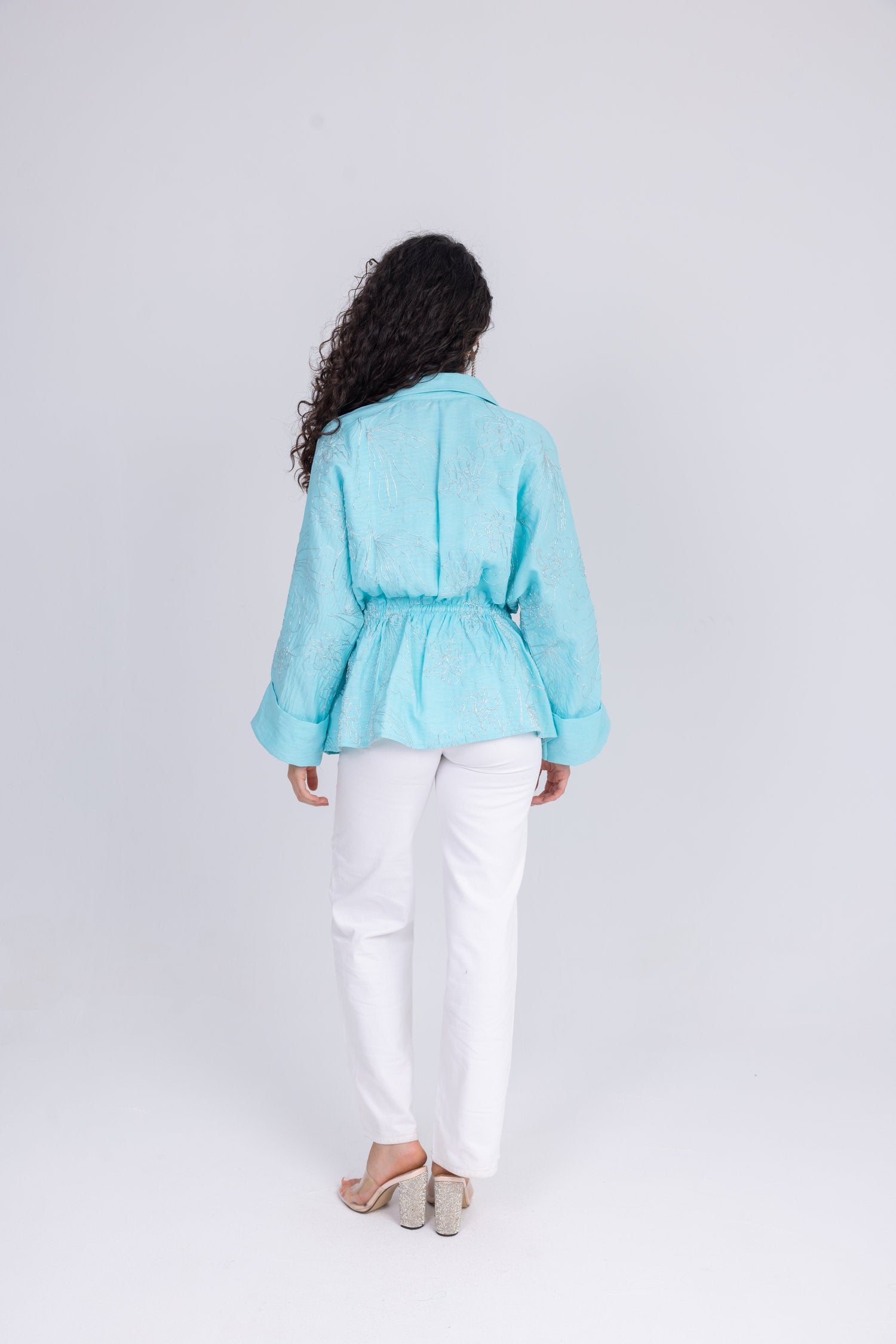 Sketch Shirt in Turquoise