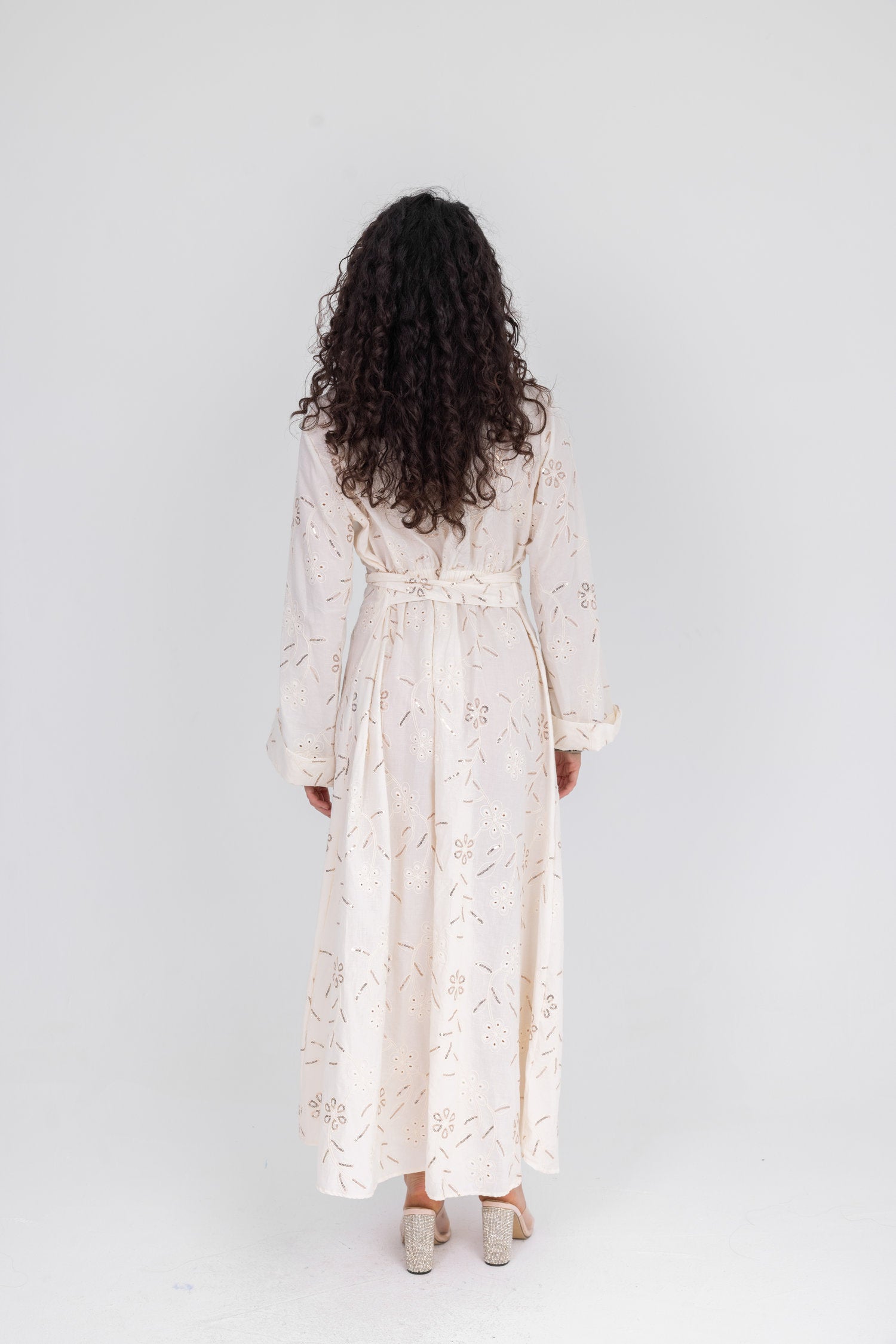 Blanc Long Sleeve Dress
