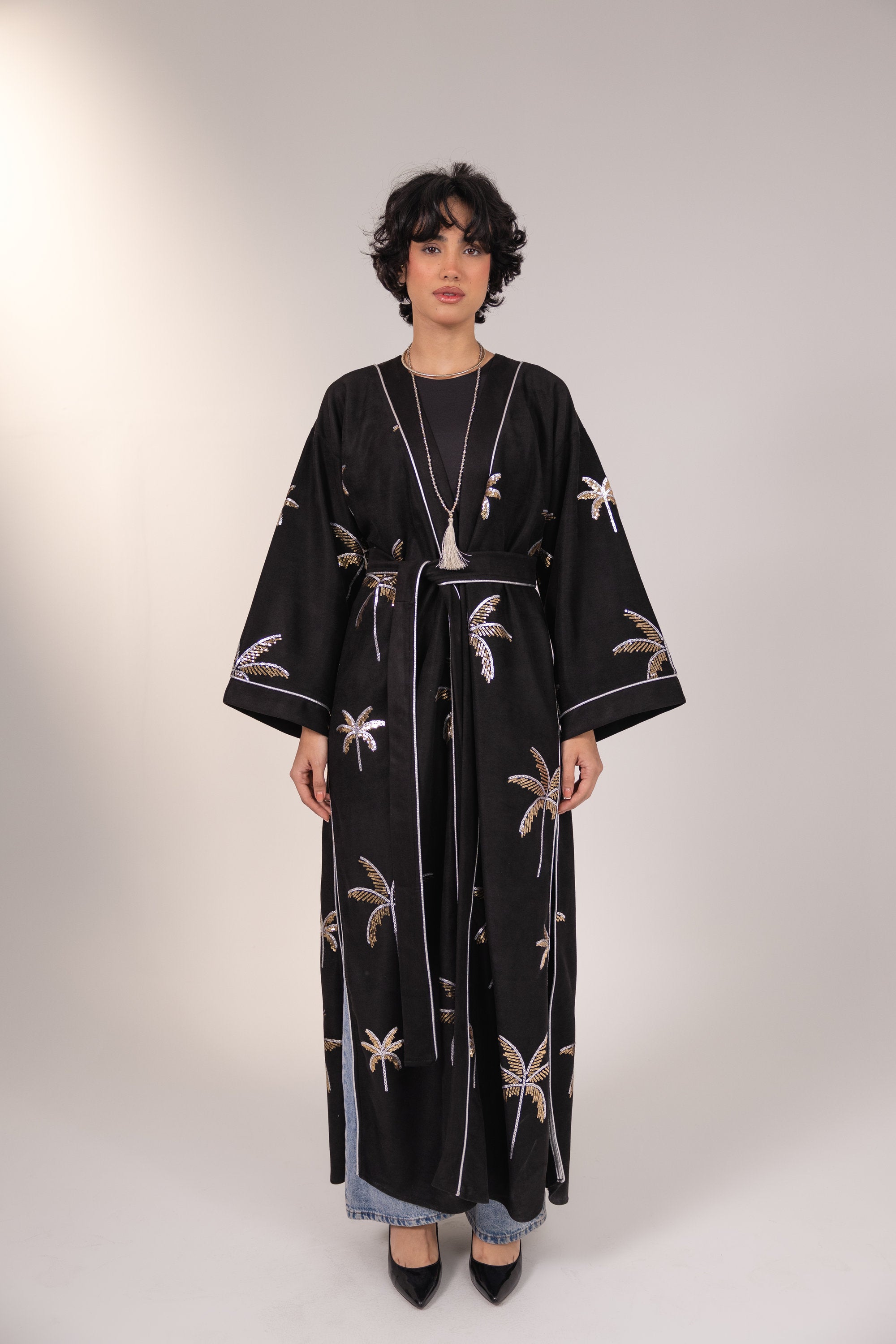 Samia Kaftan in Black