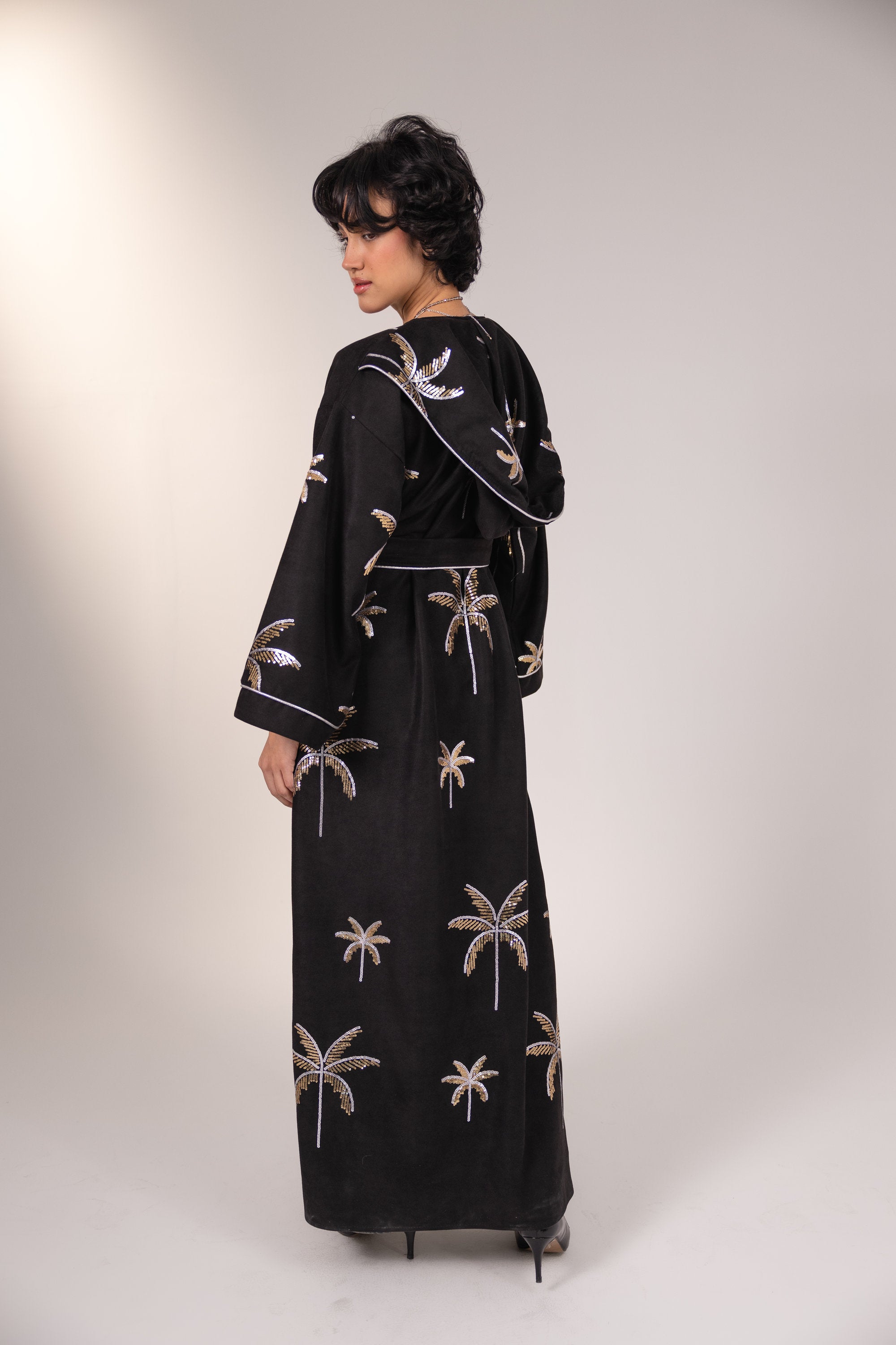 Samia Kaftan in Black