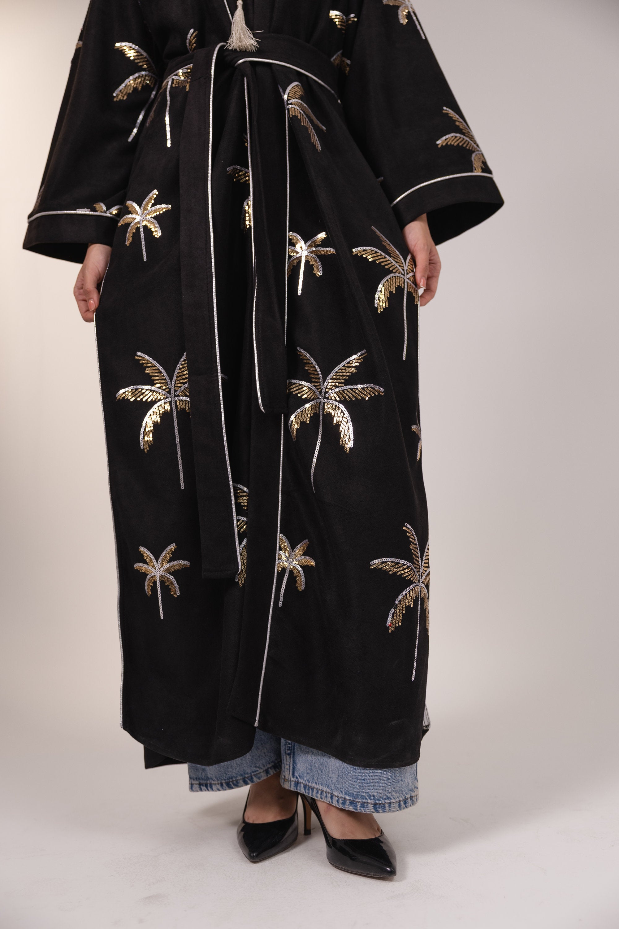 Samia Kaftan in Black