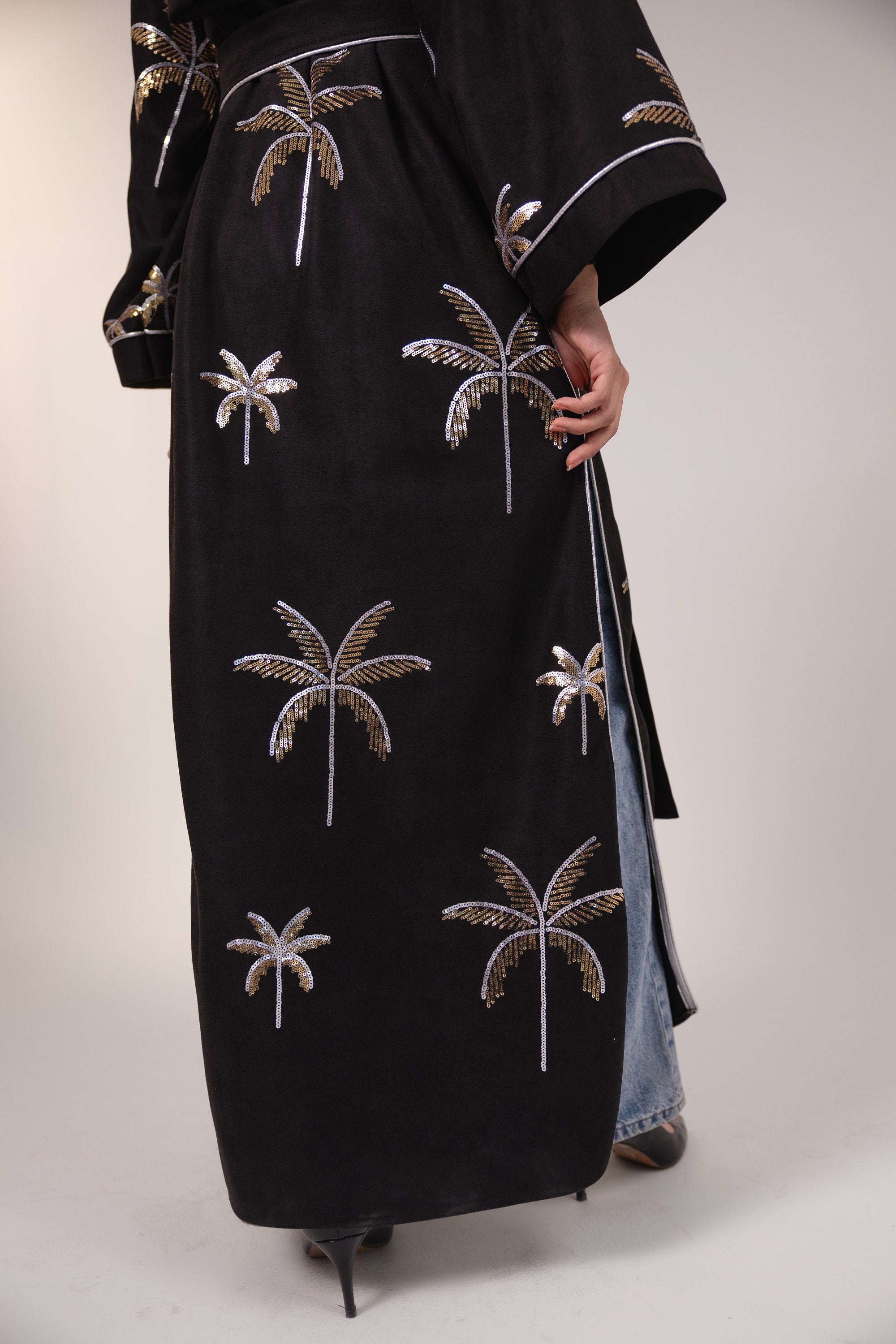 Samia Kaftan in Black