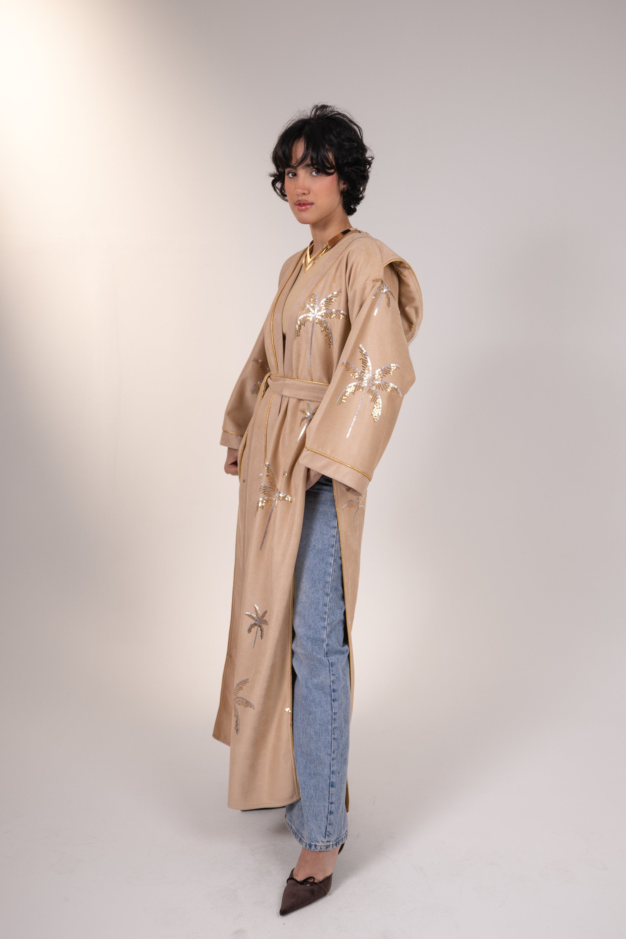 Samia Kaftan in Beige