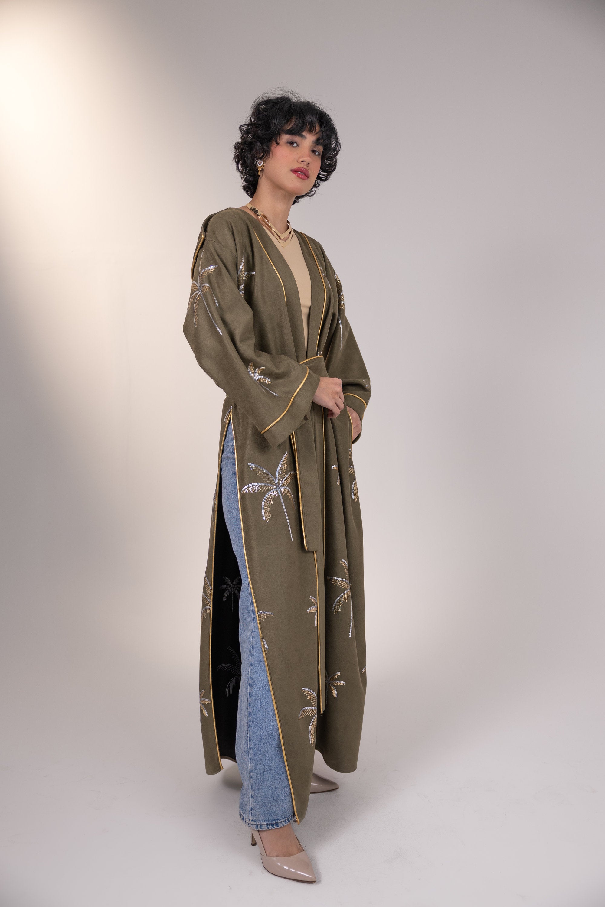 Samia Kaftan in Olive