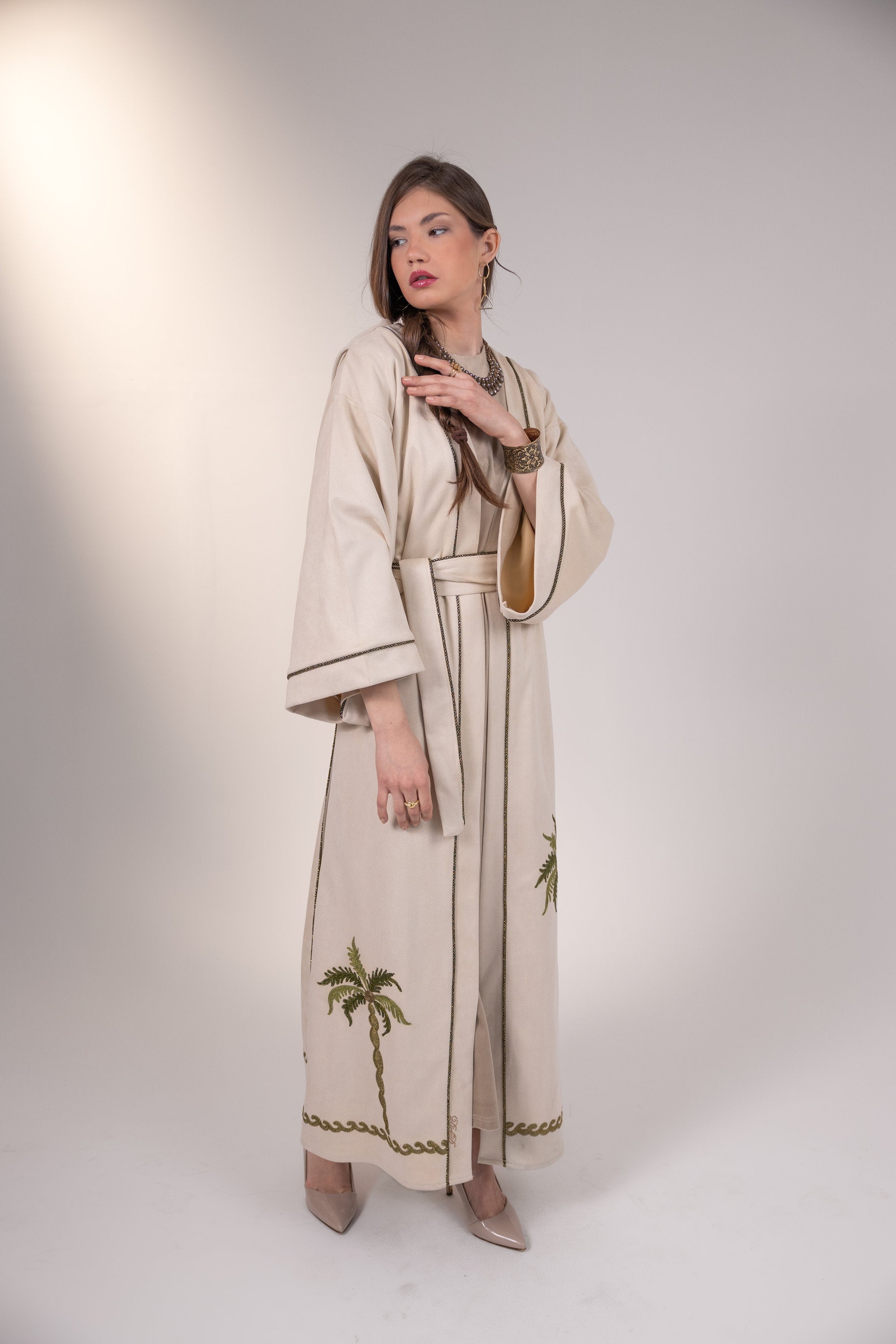 Feryal Kaftan in Off white
