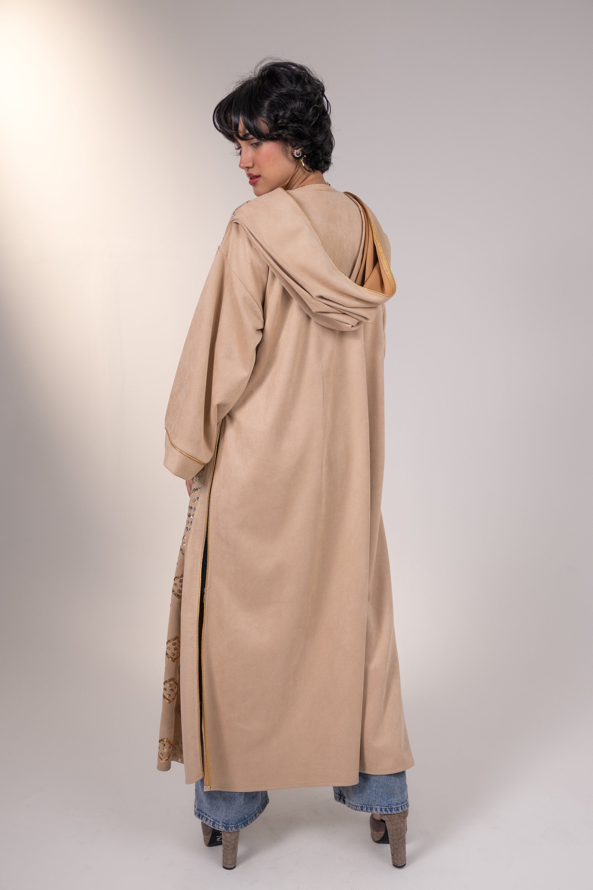 Mounira Kaftan in Beige