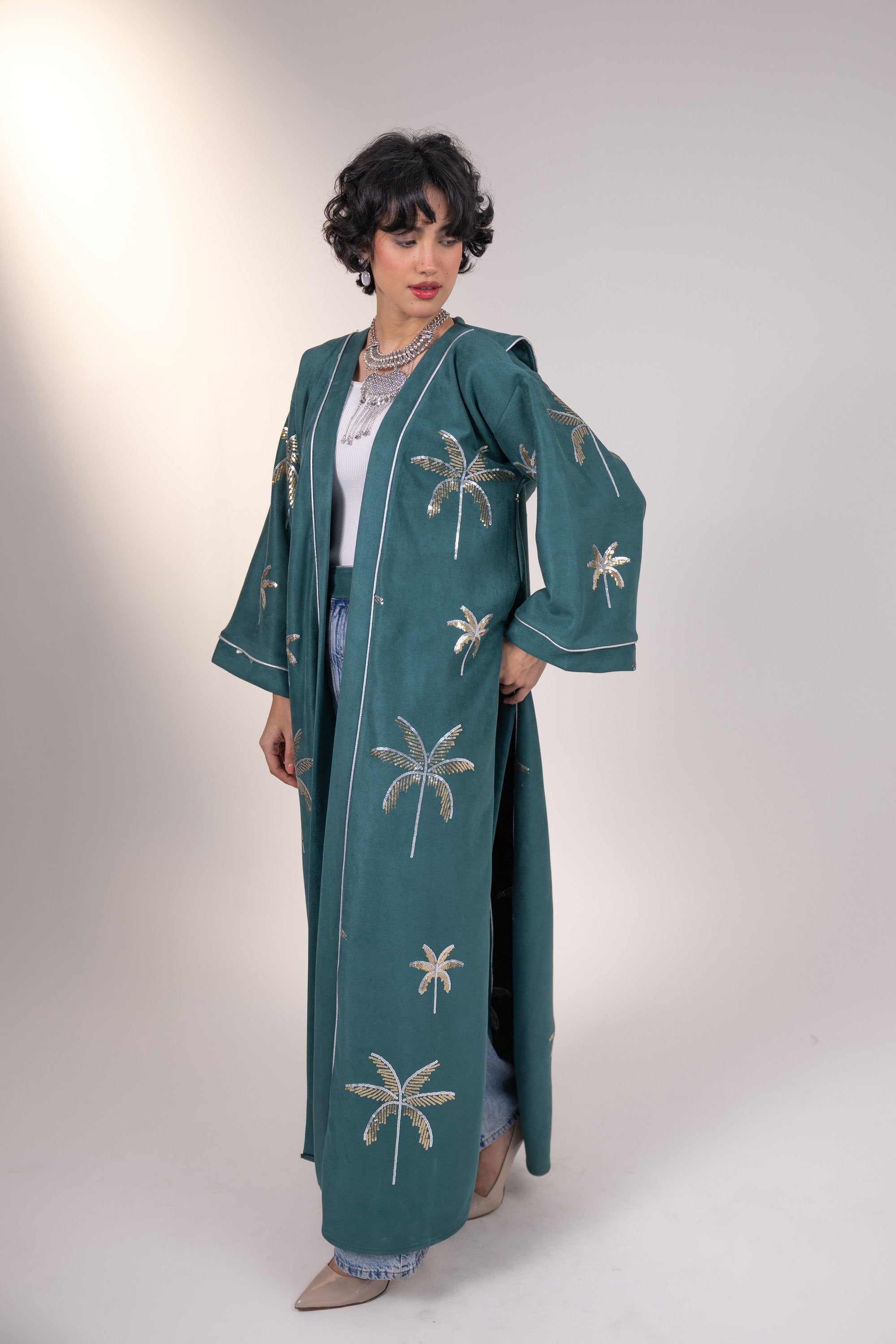 Samia Kaftan in Teal