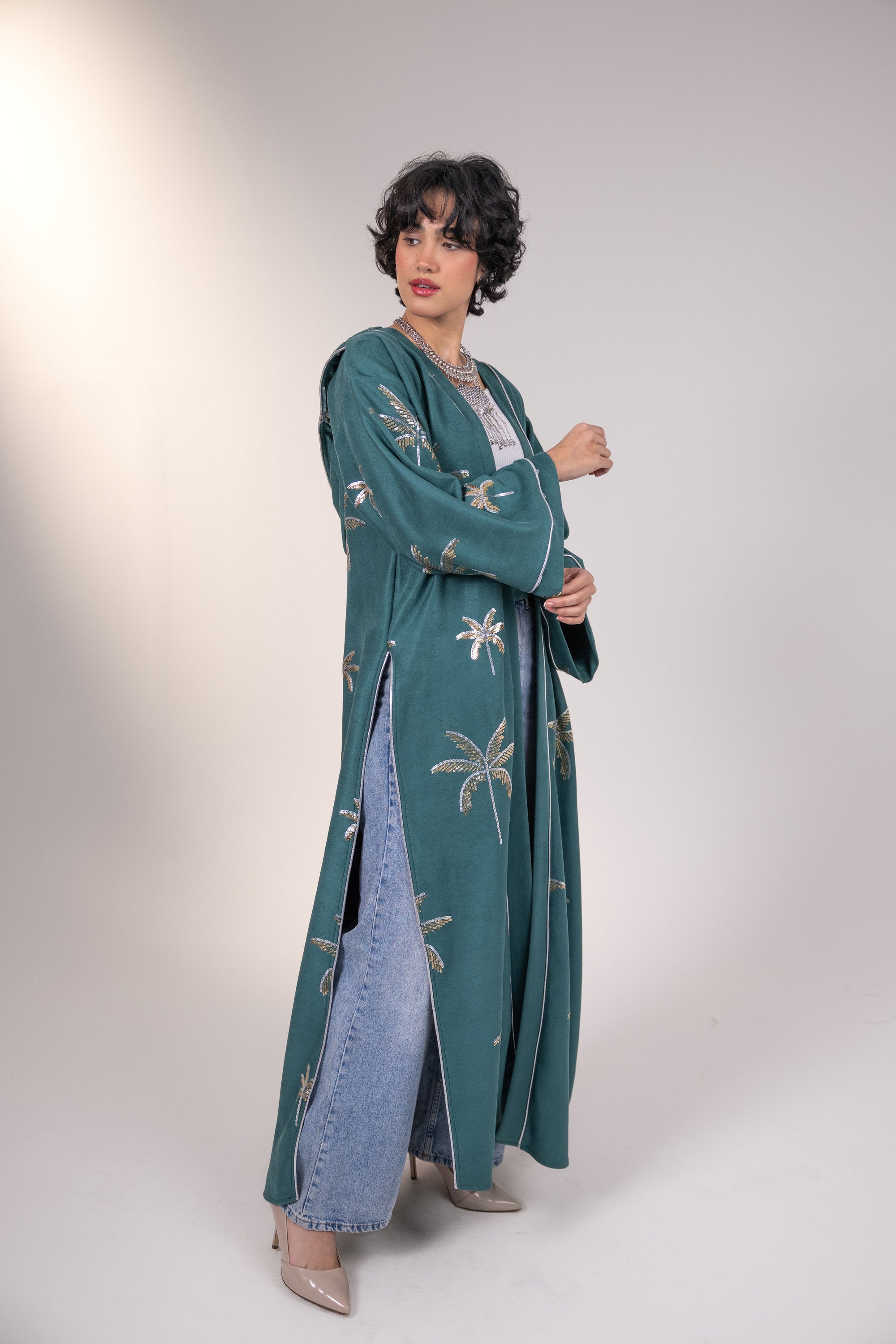 Samia Kaftan in Teal