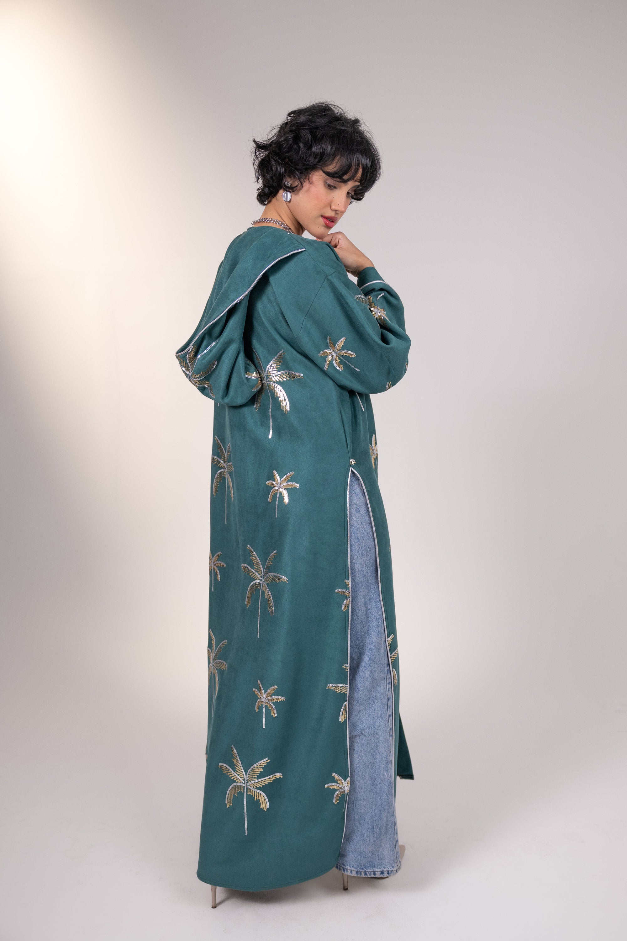Samia Kaftan in Teal