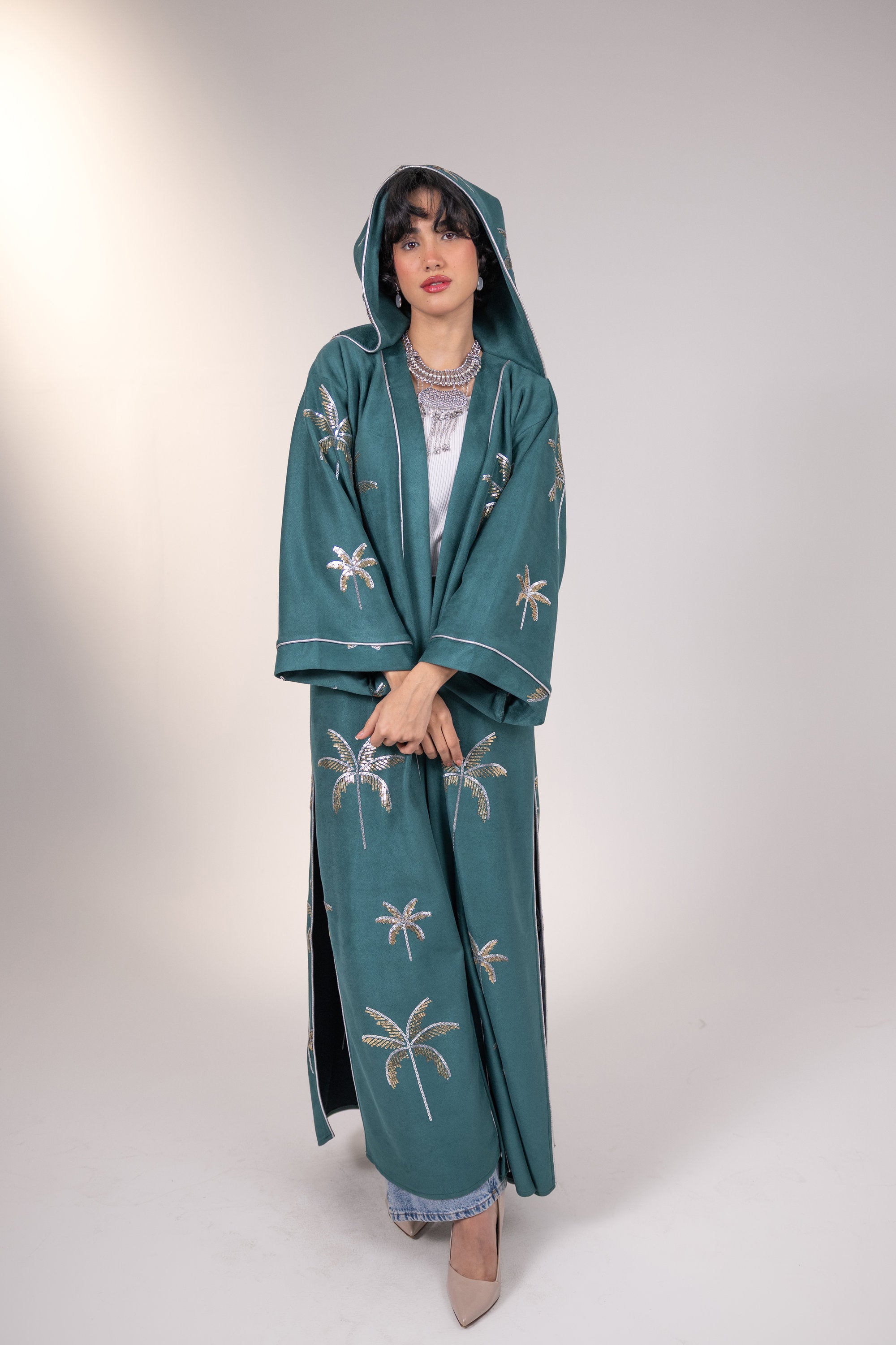 Samia Kaftan in Teal