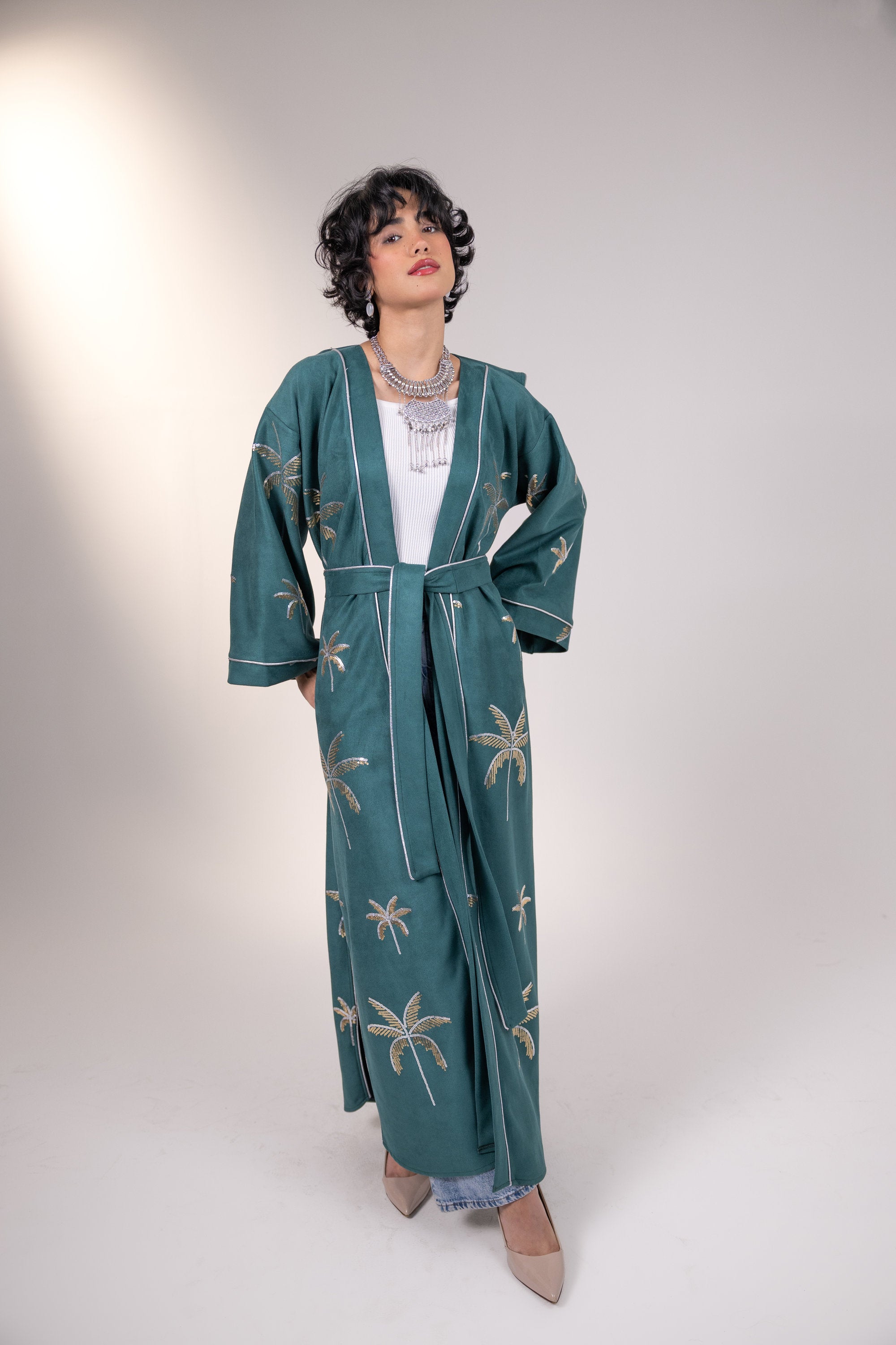 Samia Kaftan in Teal