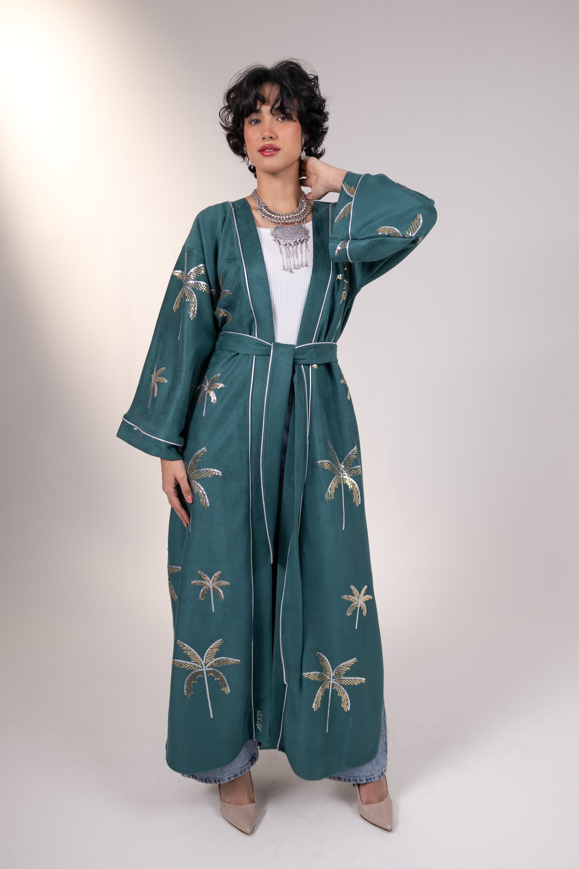 Samia Kaftan in Teal