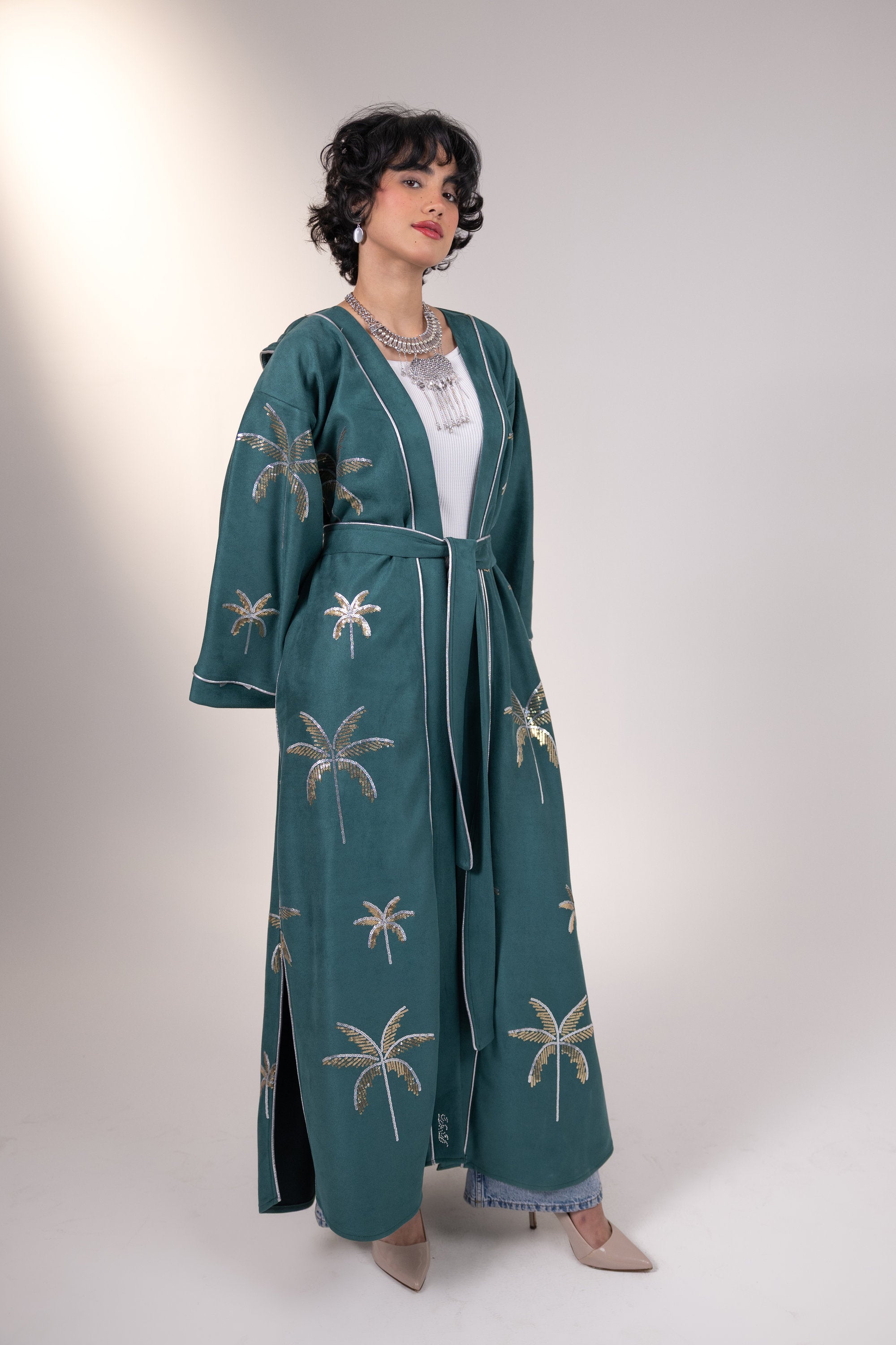 Samia Kaftan in Teal