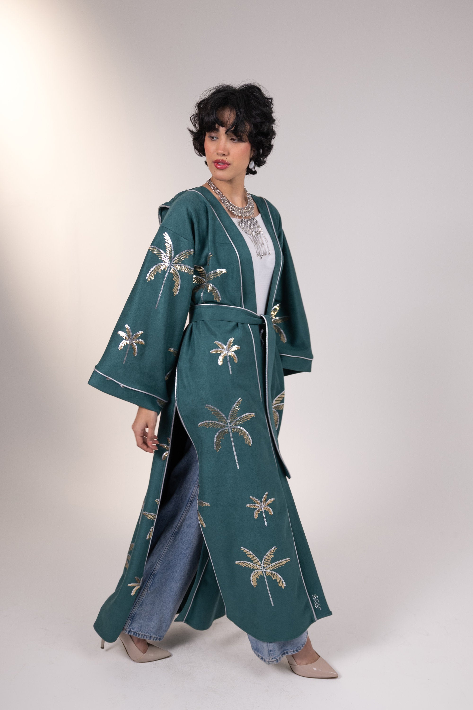 Samia Kaftan in Teal