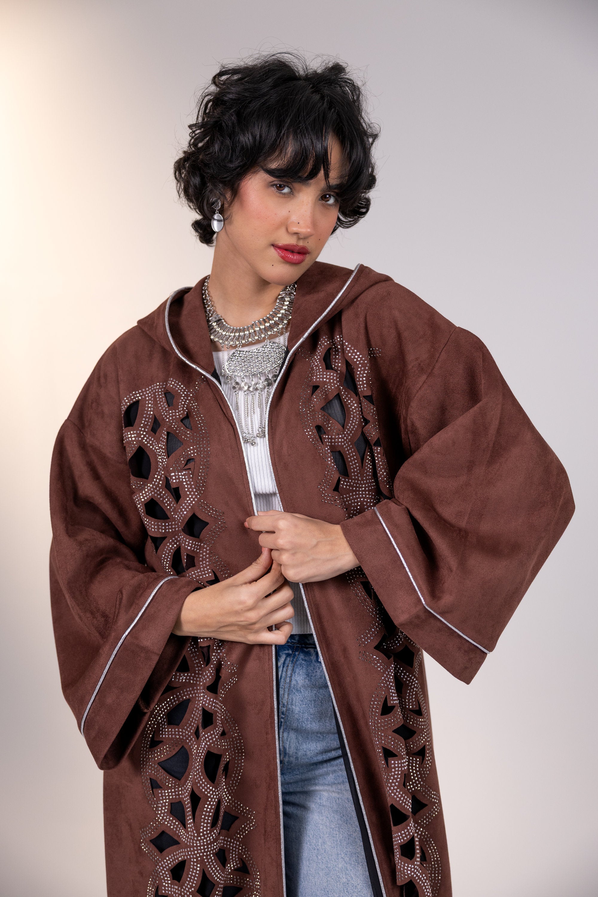 Bahia Kaftan in Brown