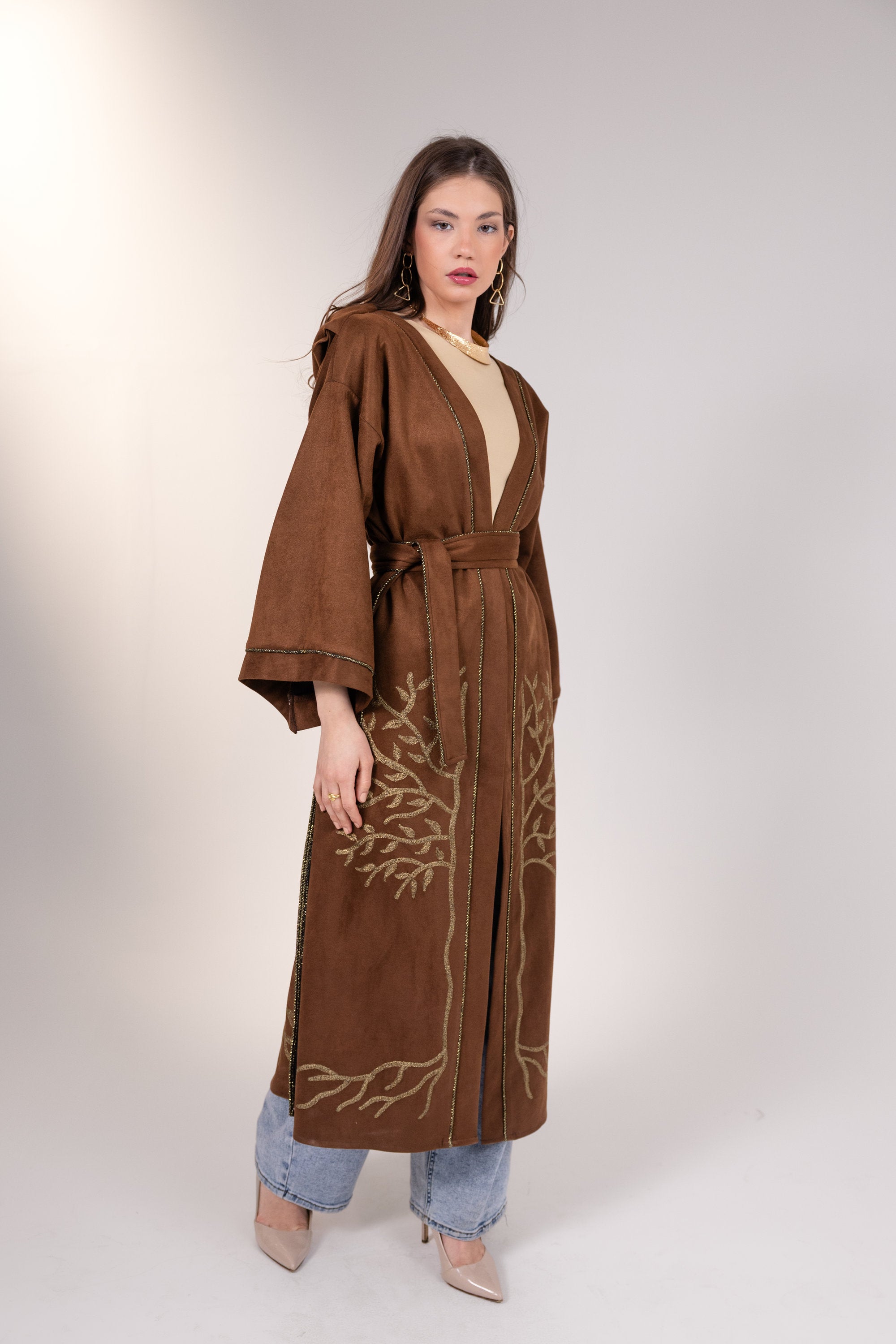 Yassmin Kaftan in Brown