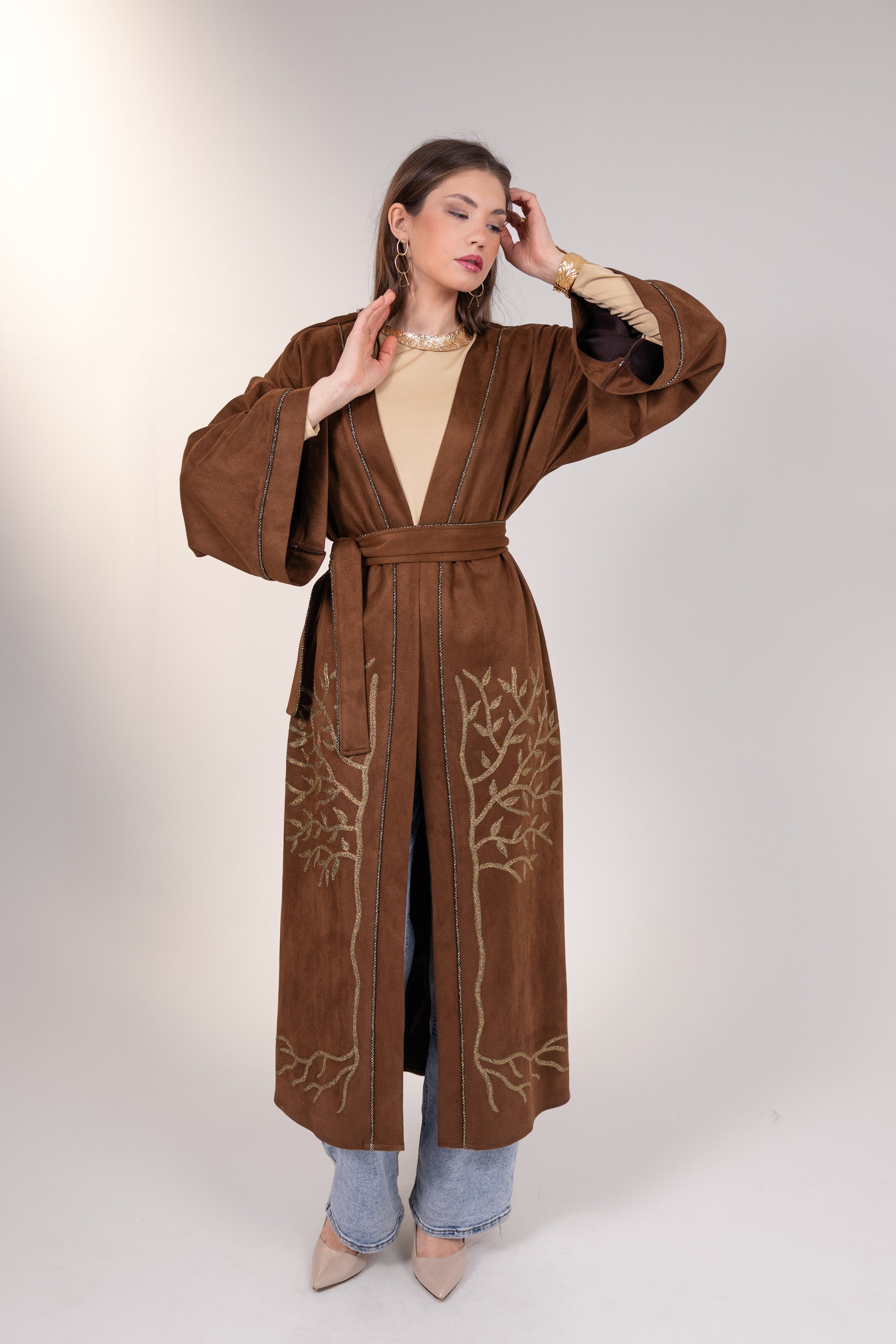 Yassmin Kaftan in Brown