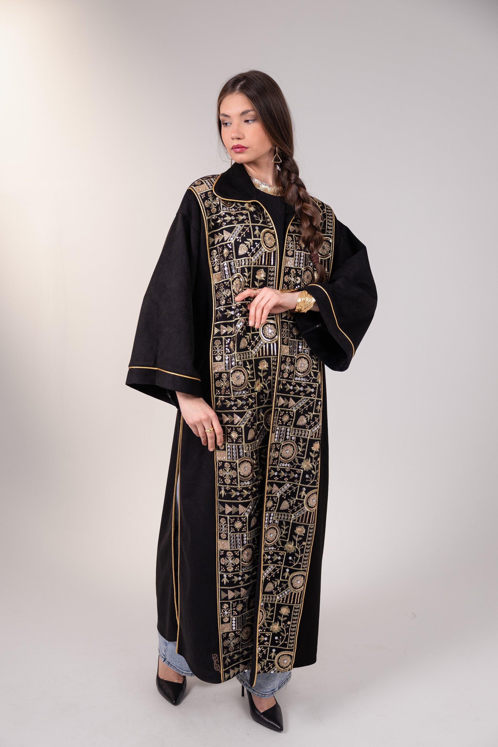 Layla Kaftan in Black