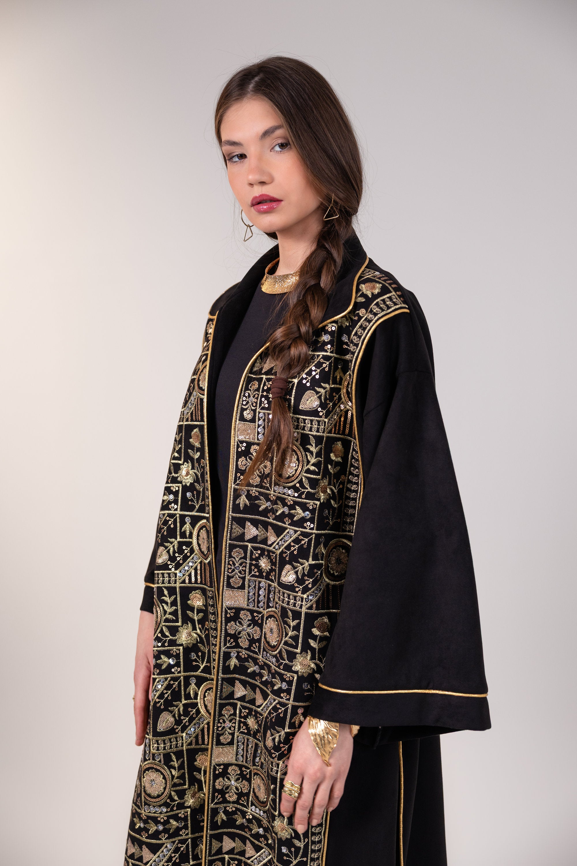 Layla Kaftan in Black
