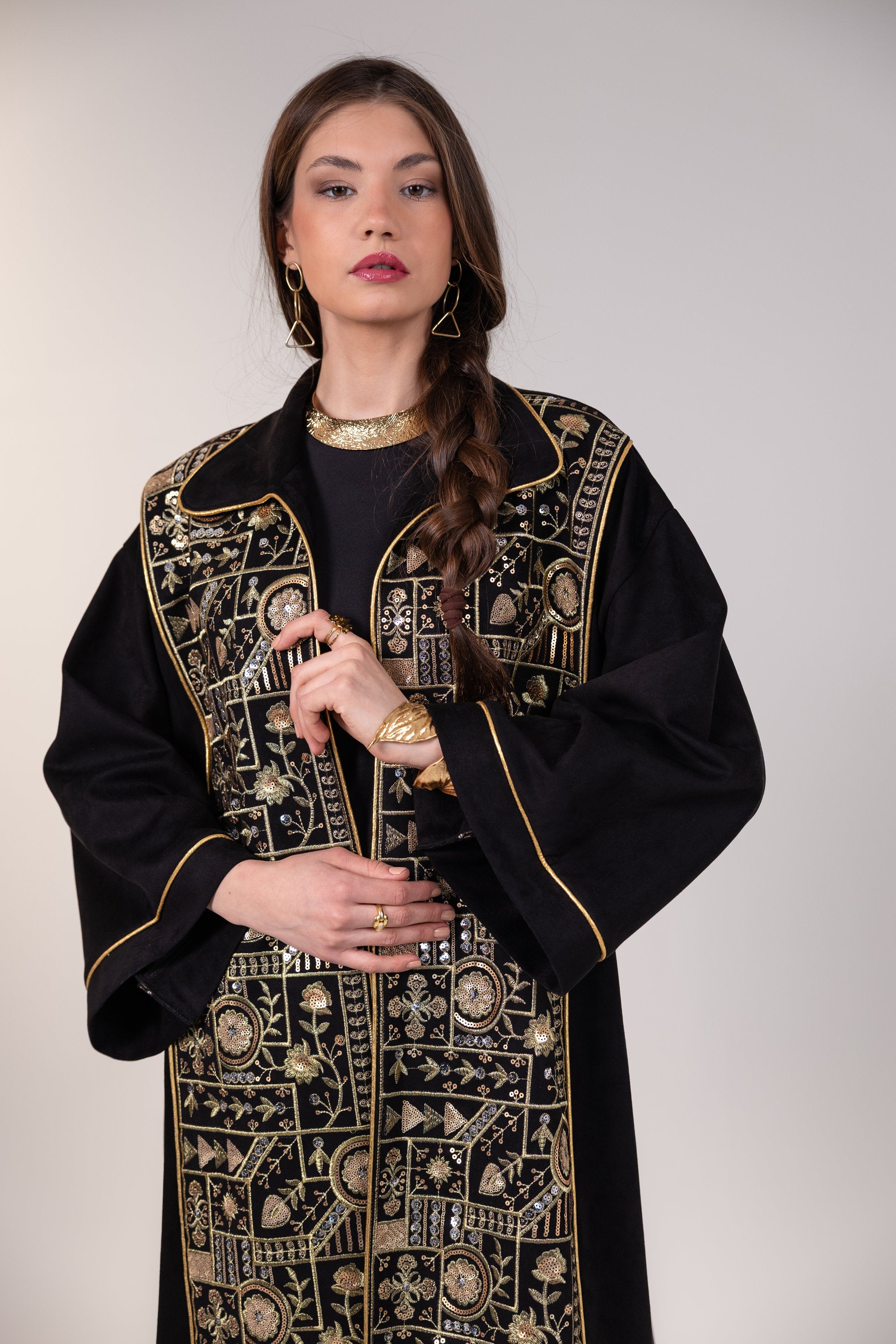Layla Kaftan in Black