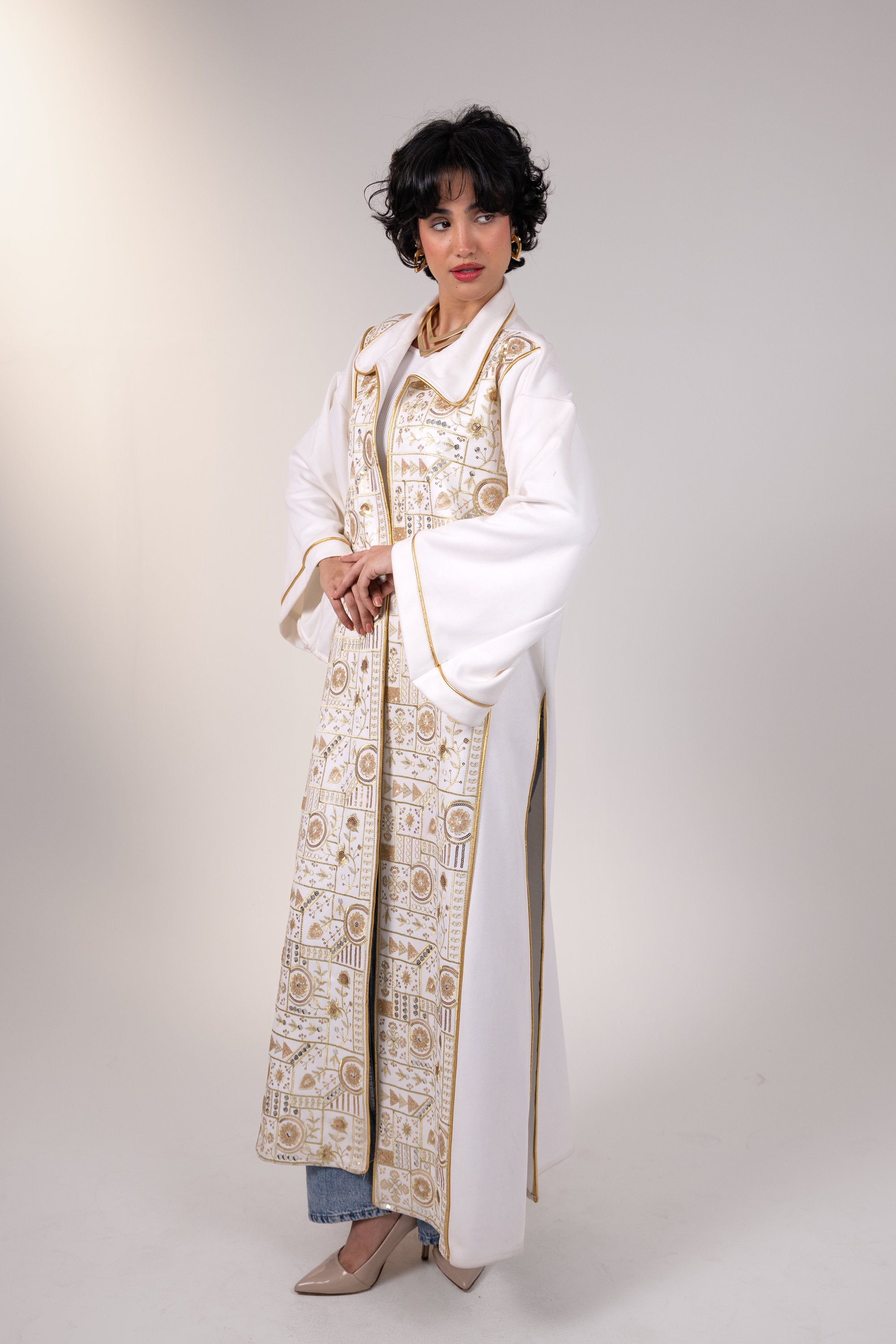 Layla Kaftan in Off White