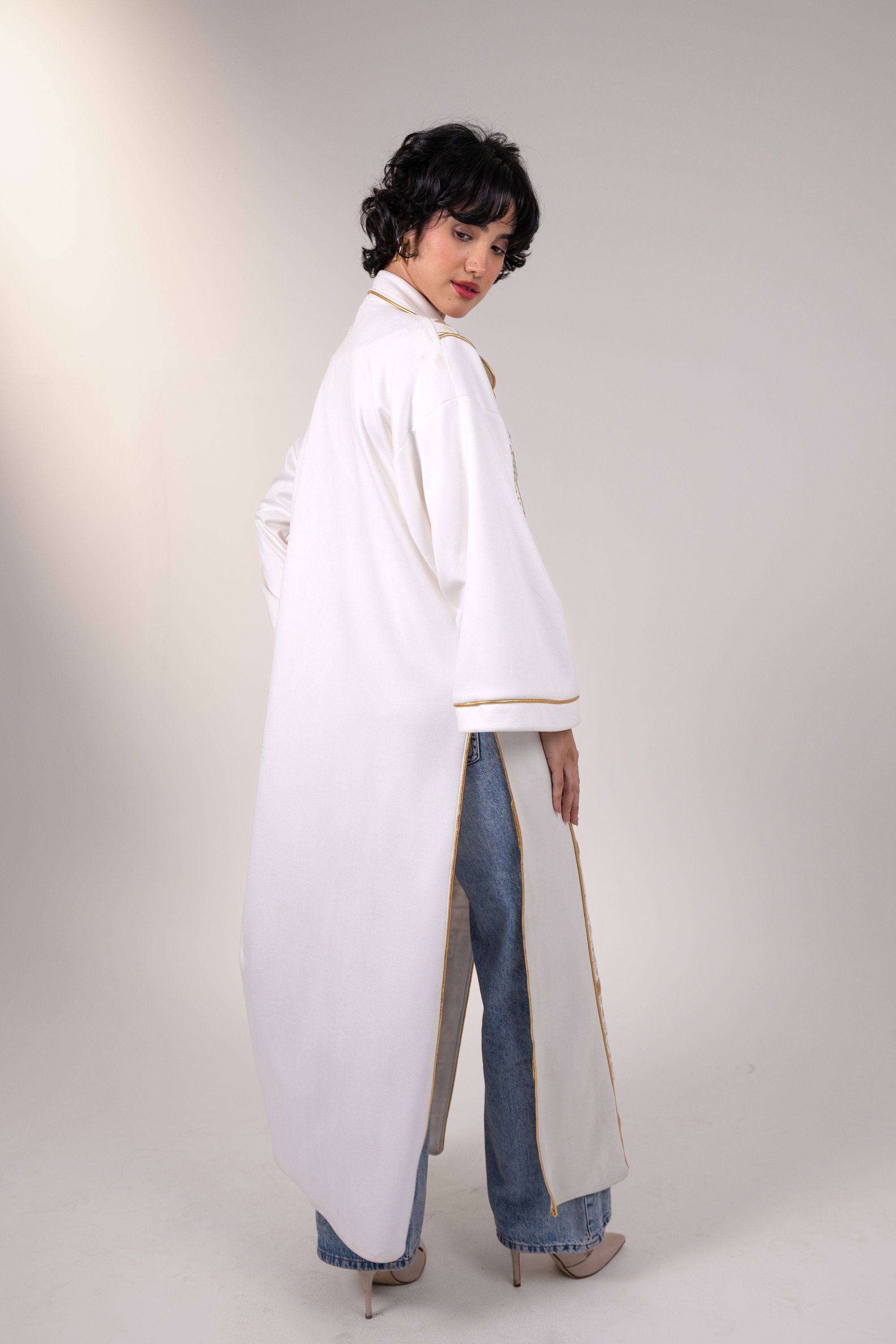 Layla Kaftan in Off White
