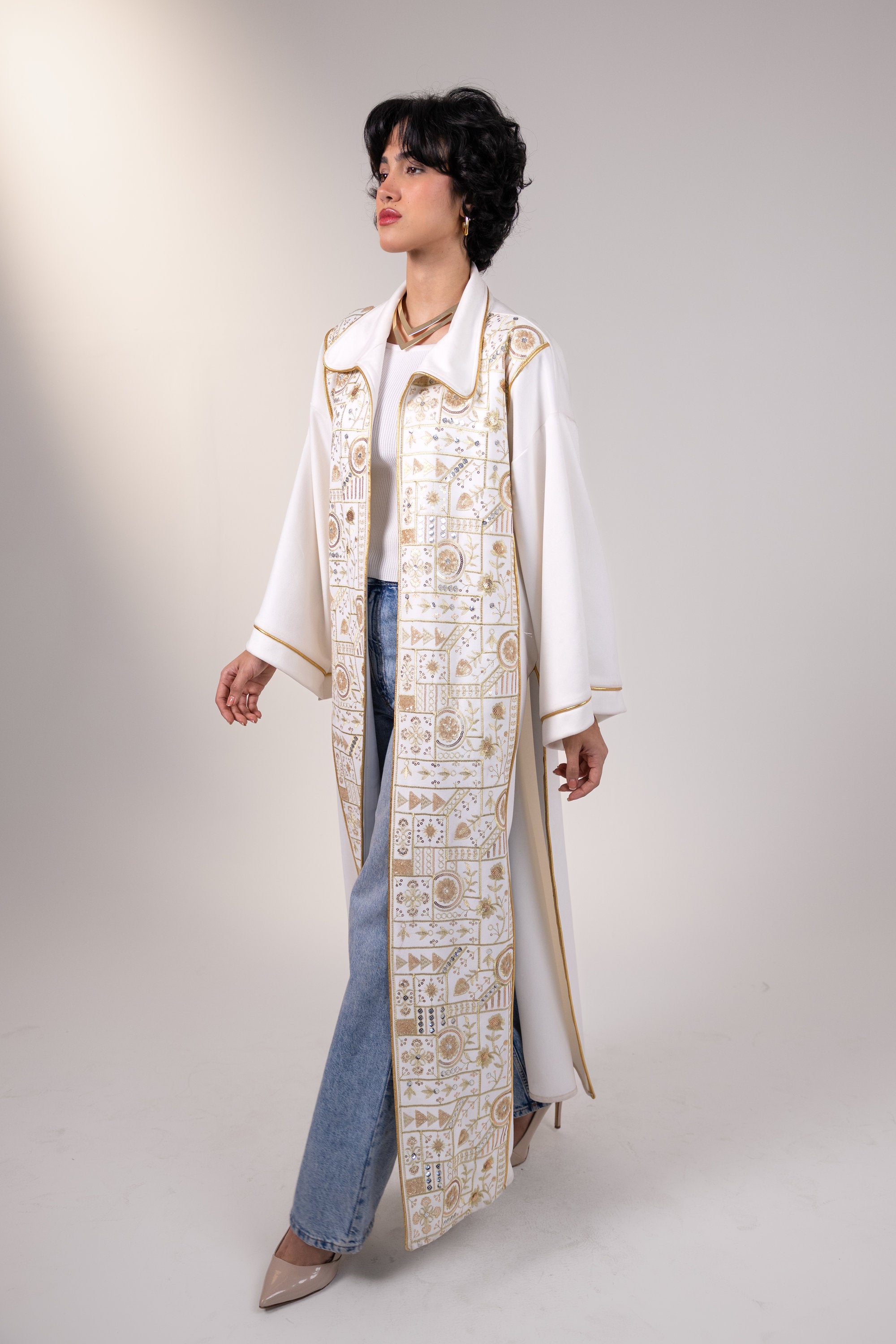 Layla Kaftan in Off White