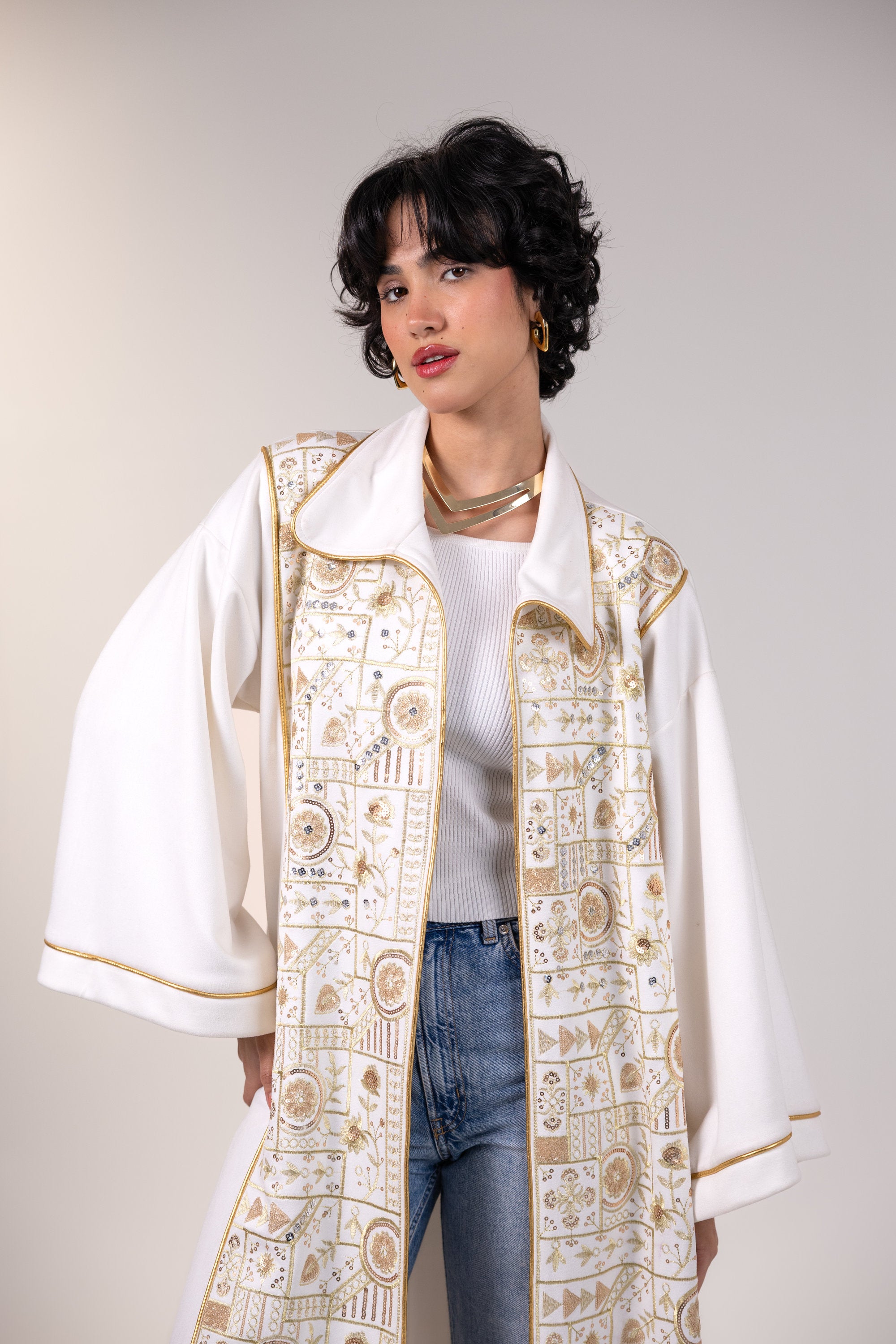 Layla Kaftan in Off White