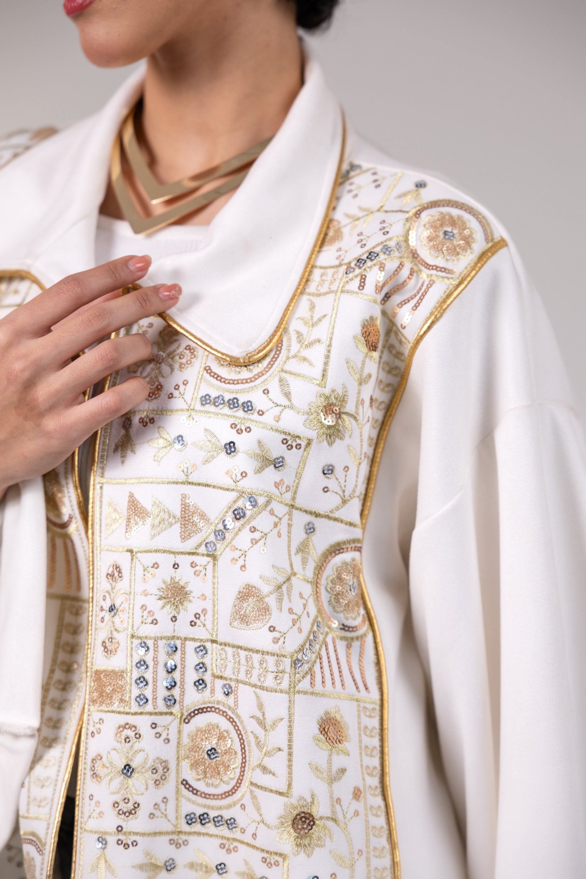 Layla Kaftan in Off White