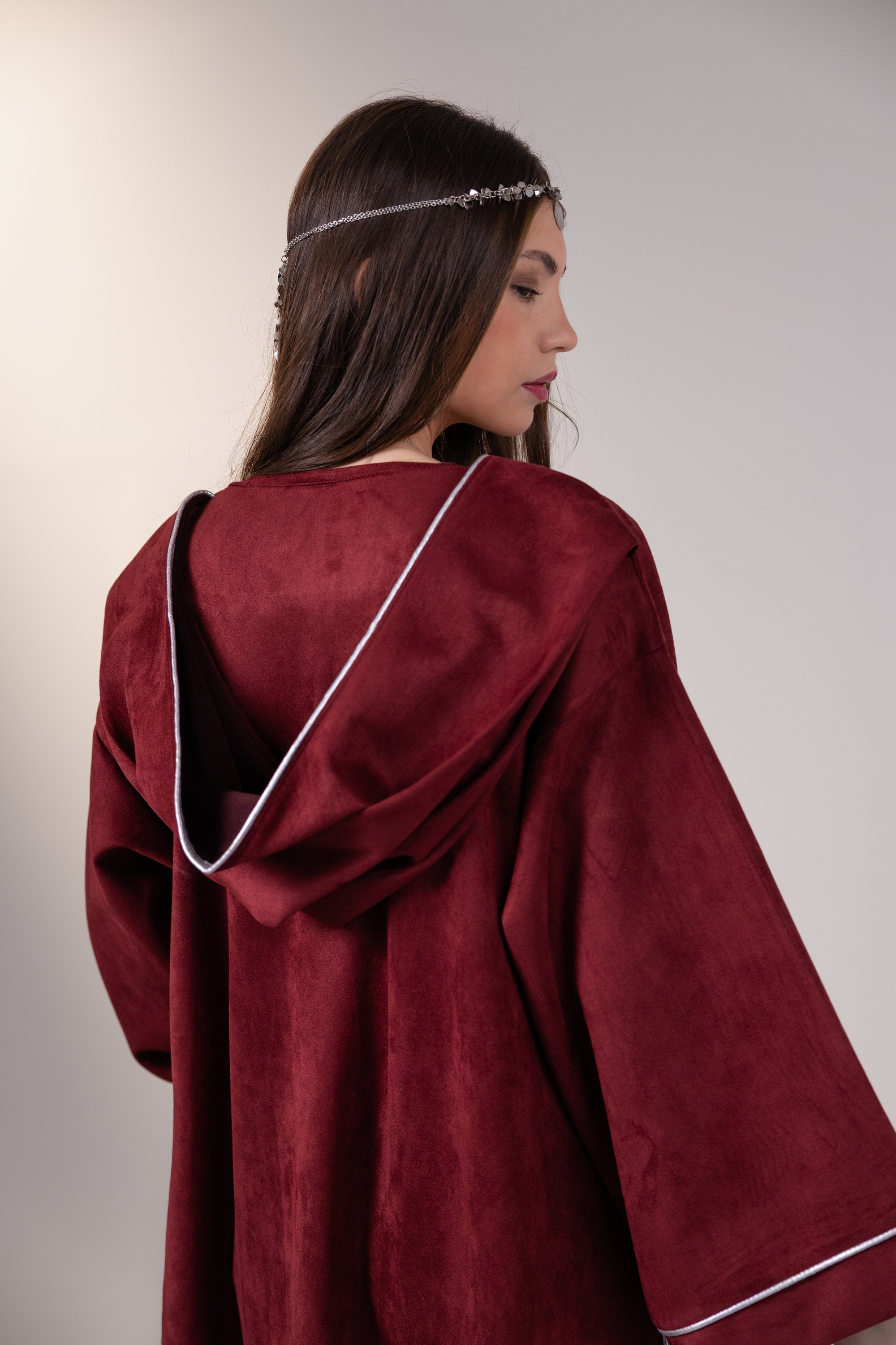 Bahia Kaftan in Maroon