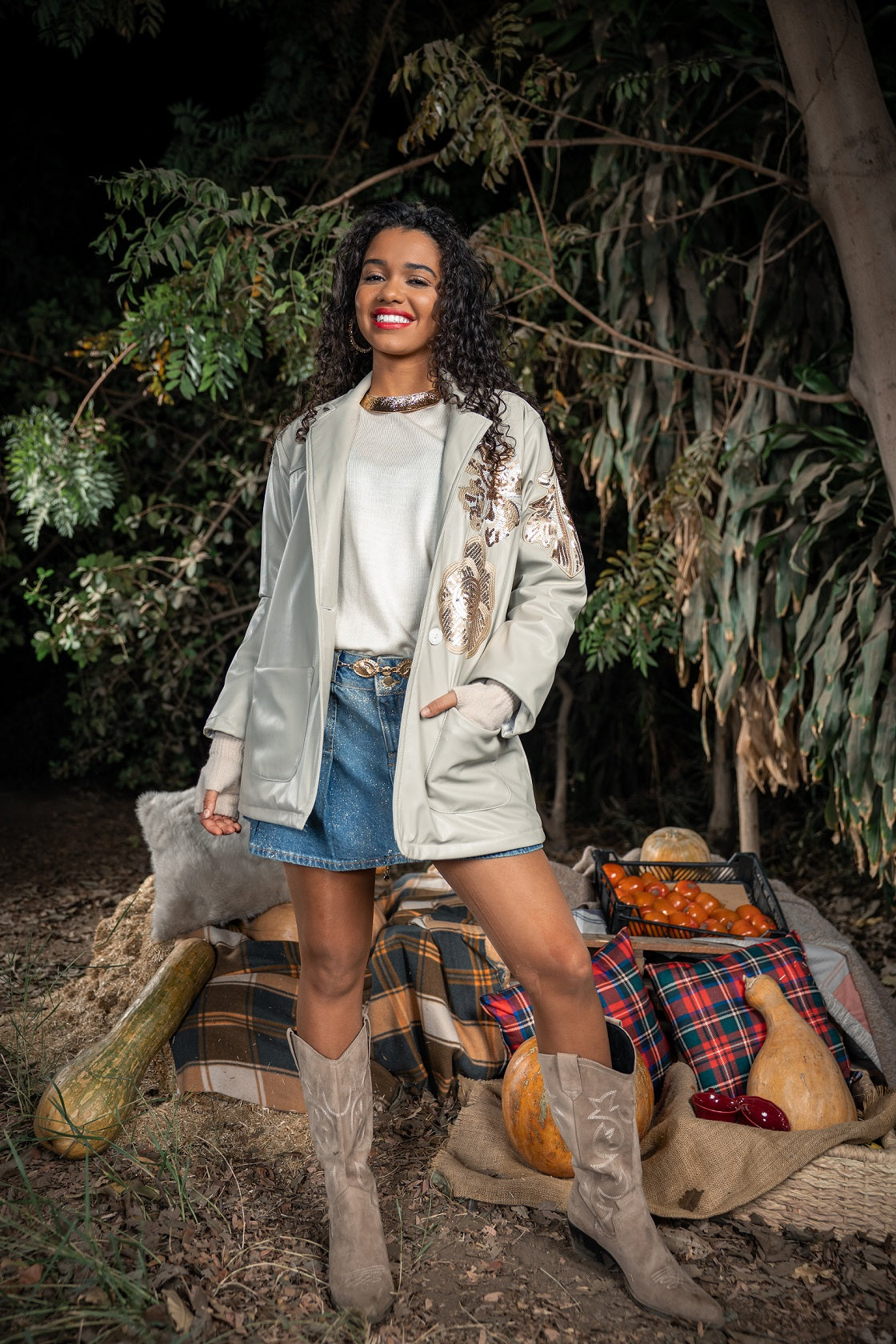 Flora Leather jacket