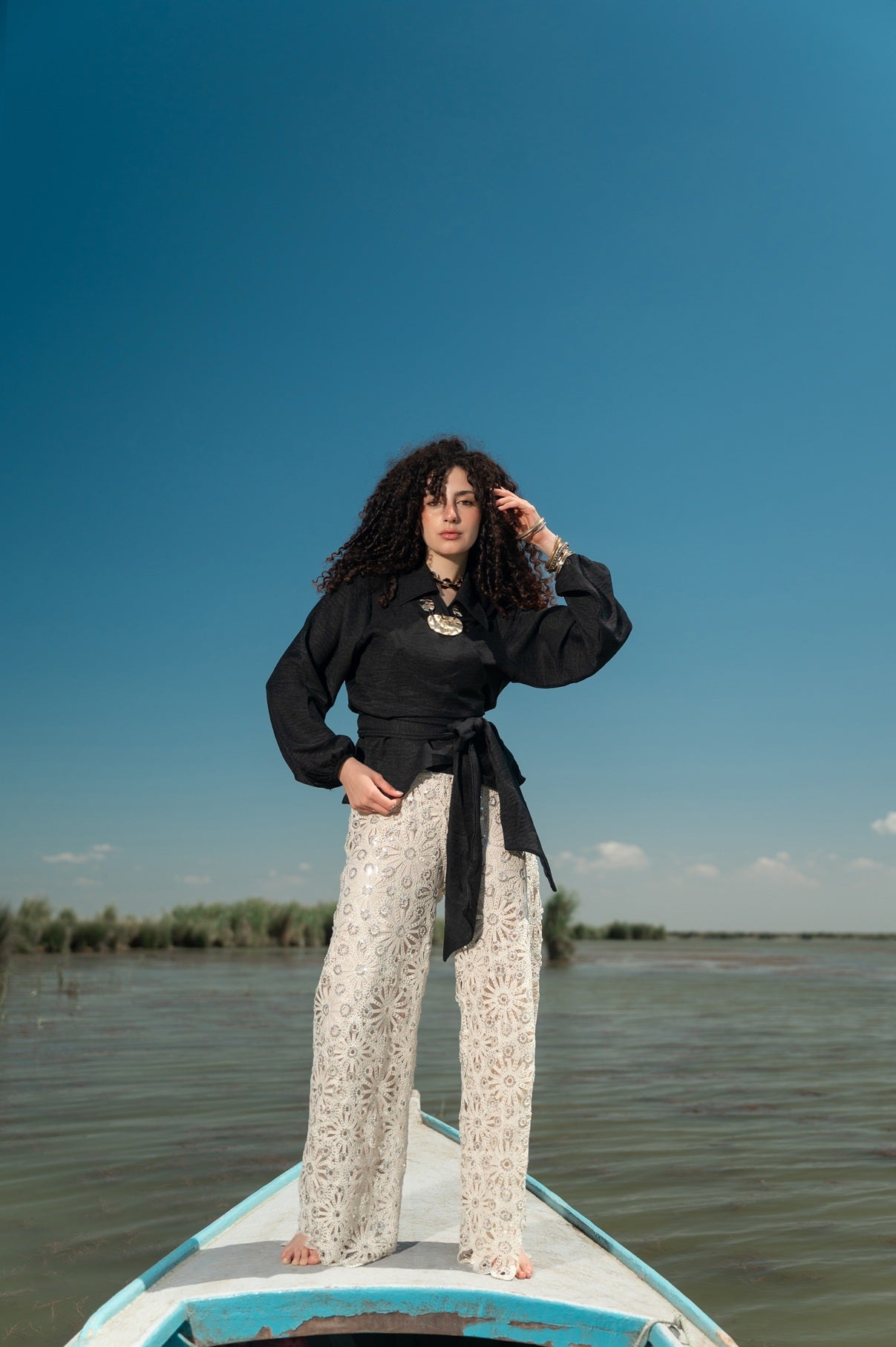 Viola jubayr Embroiderey pants