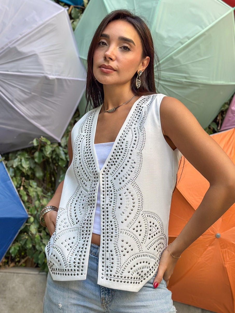 Eclipse vest-White