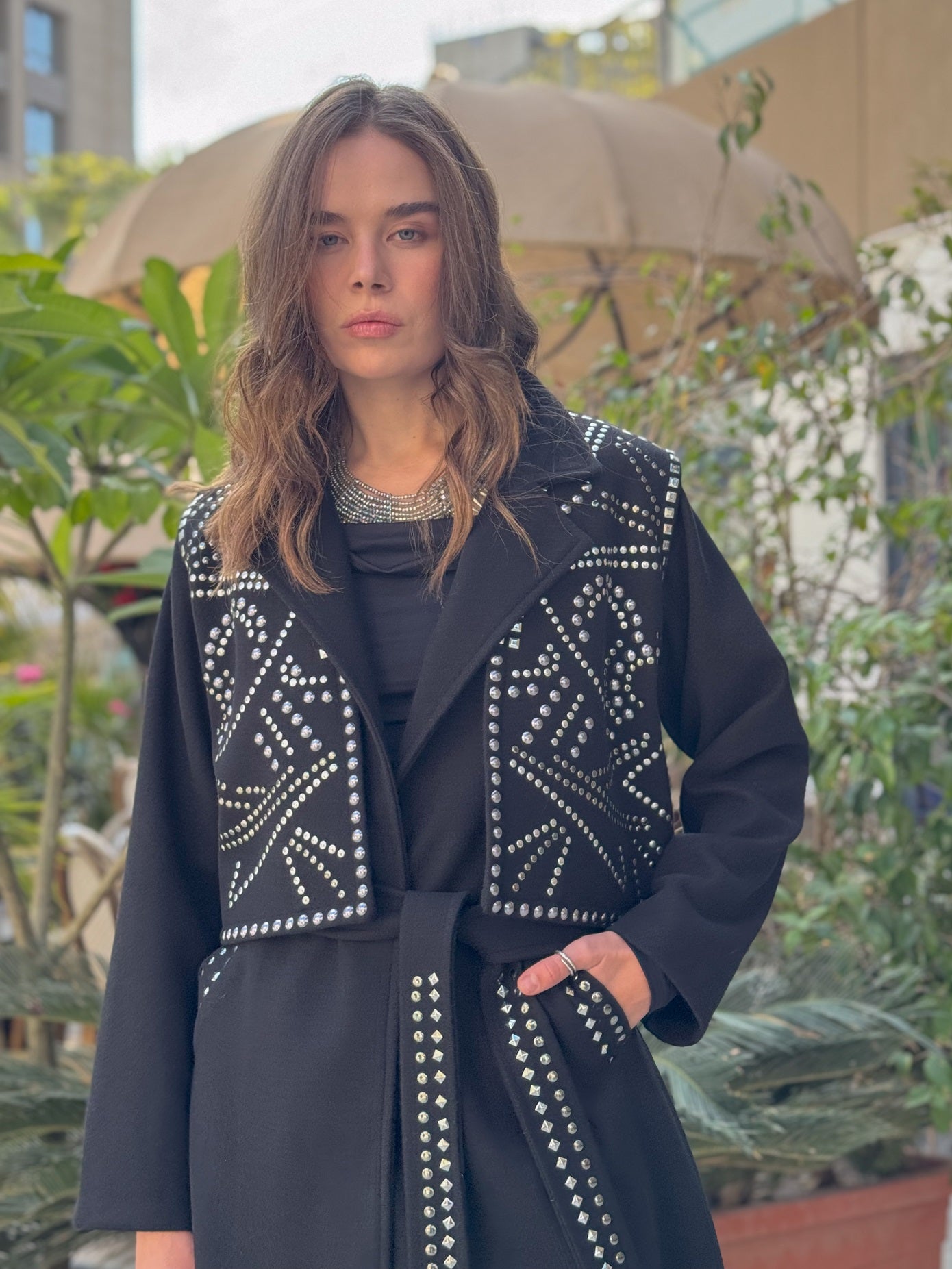 Charisma black coat&vest