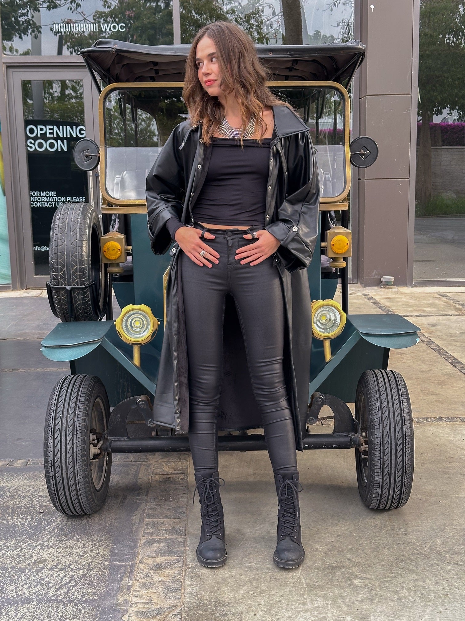 Idole coat with zipper