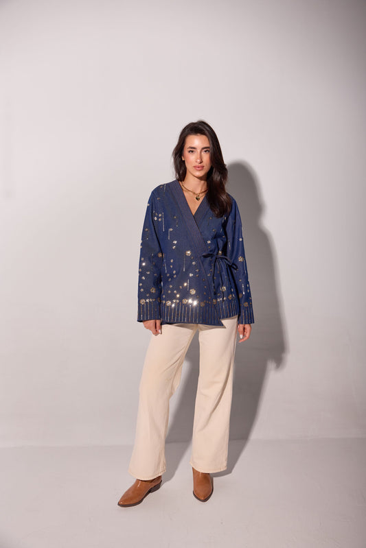 Breeze Wrap JACKET -Navy
