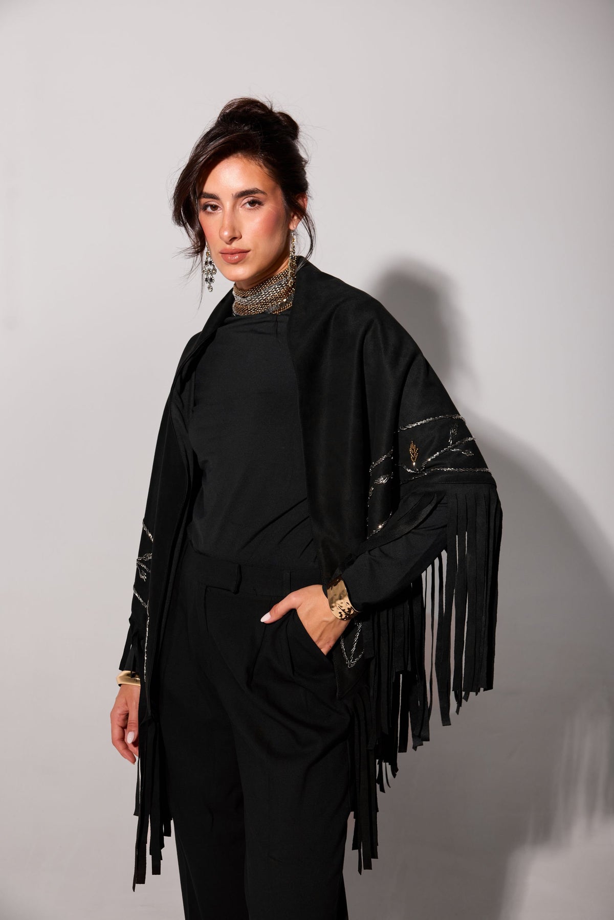 SAGE SCARF -Black