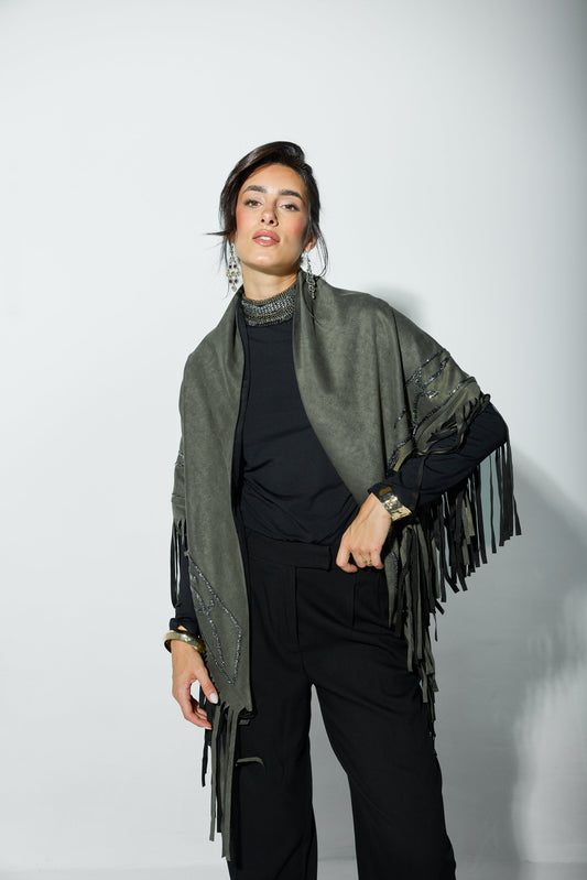 SAGE SCARF -Olive