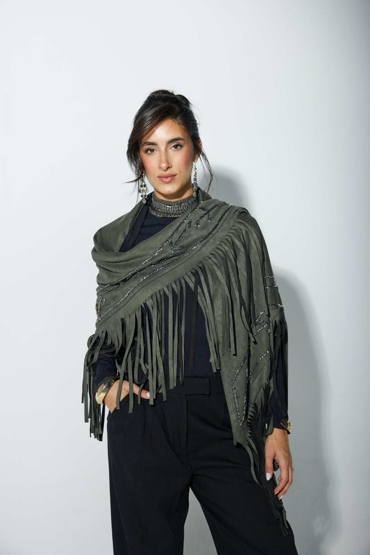 SAGE SCARF -Olive